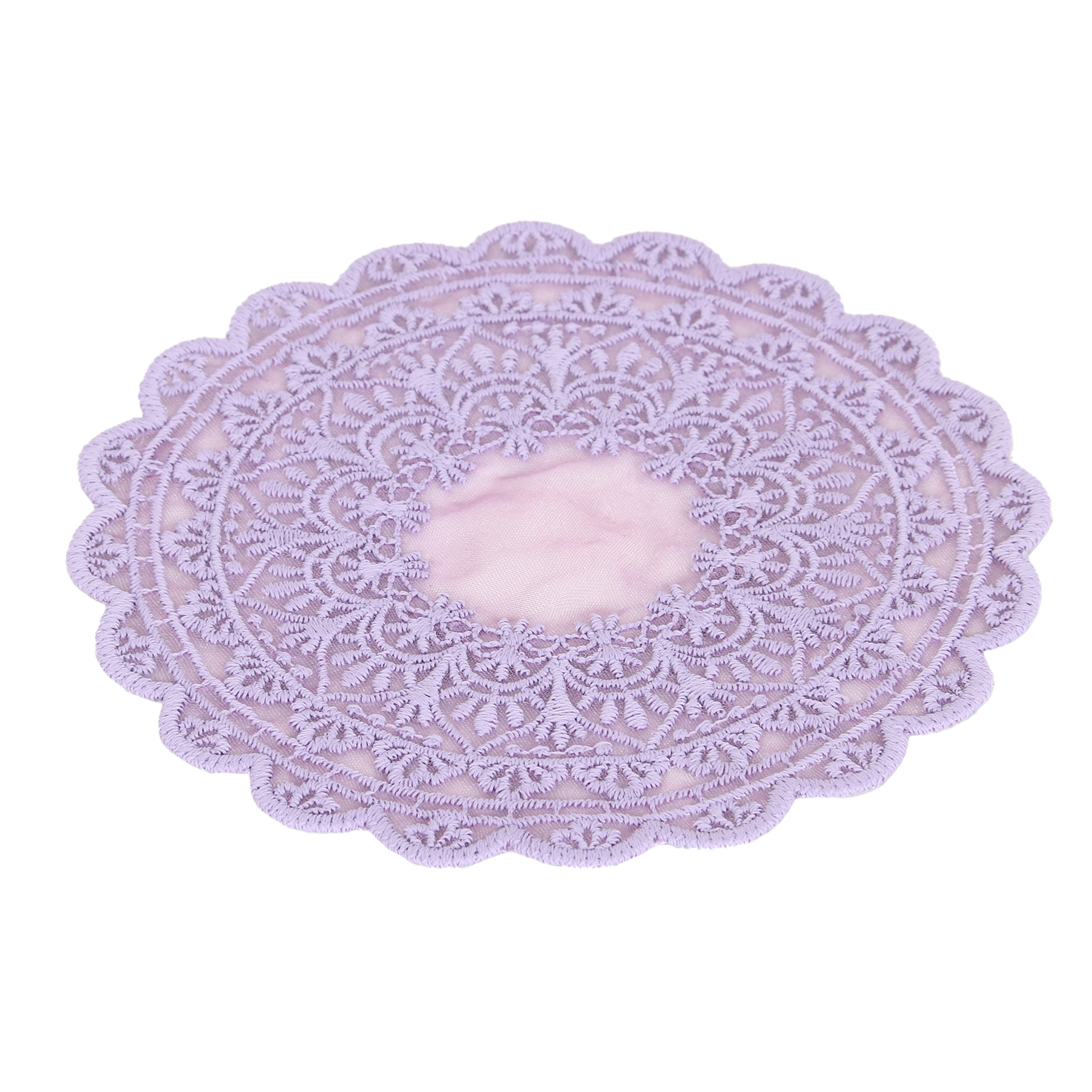 Embroidered Coaster - Lavender