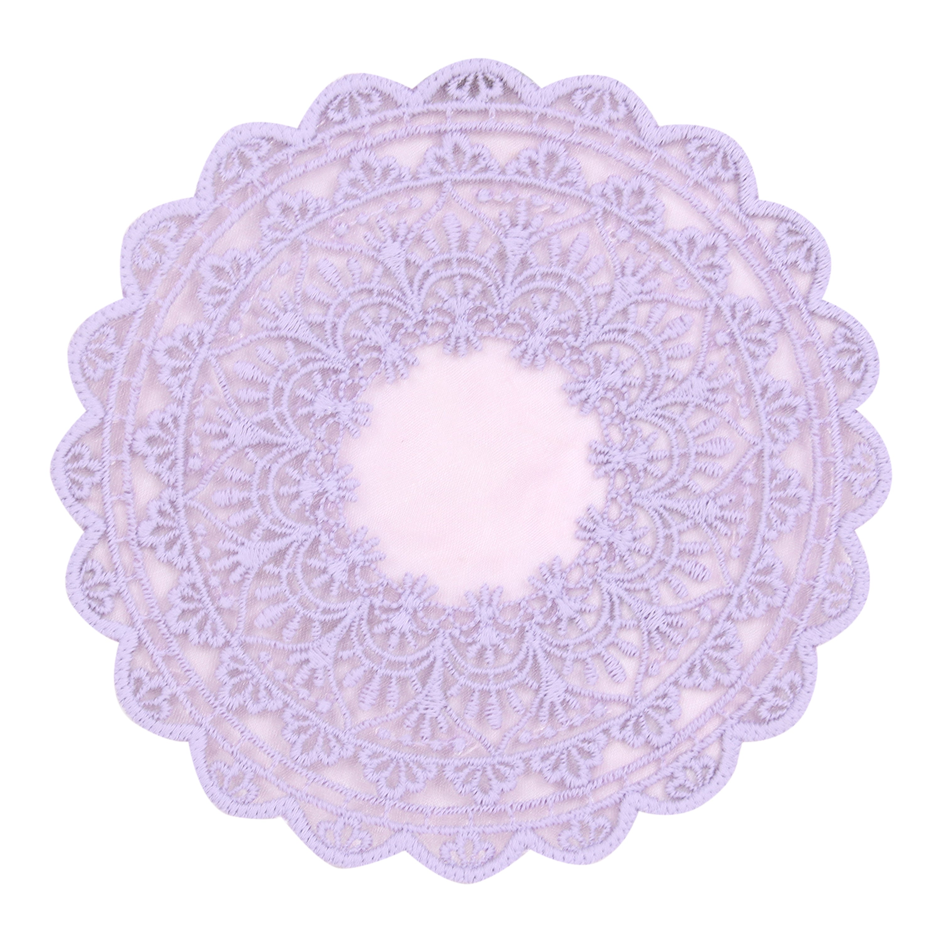 Embroidered Coaster - Lavender