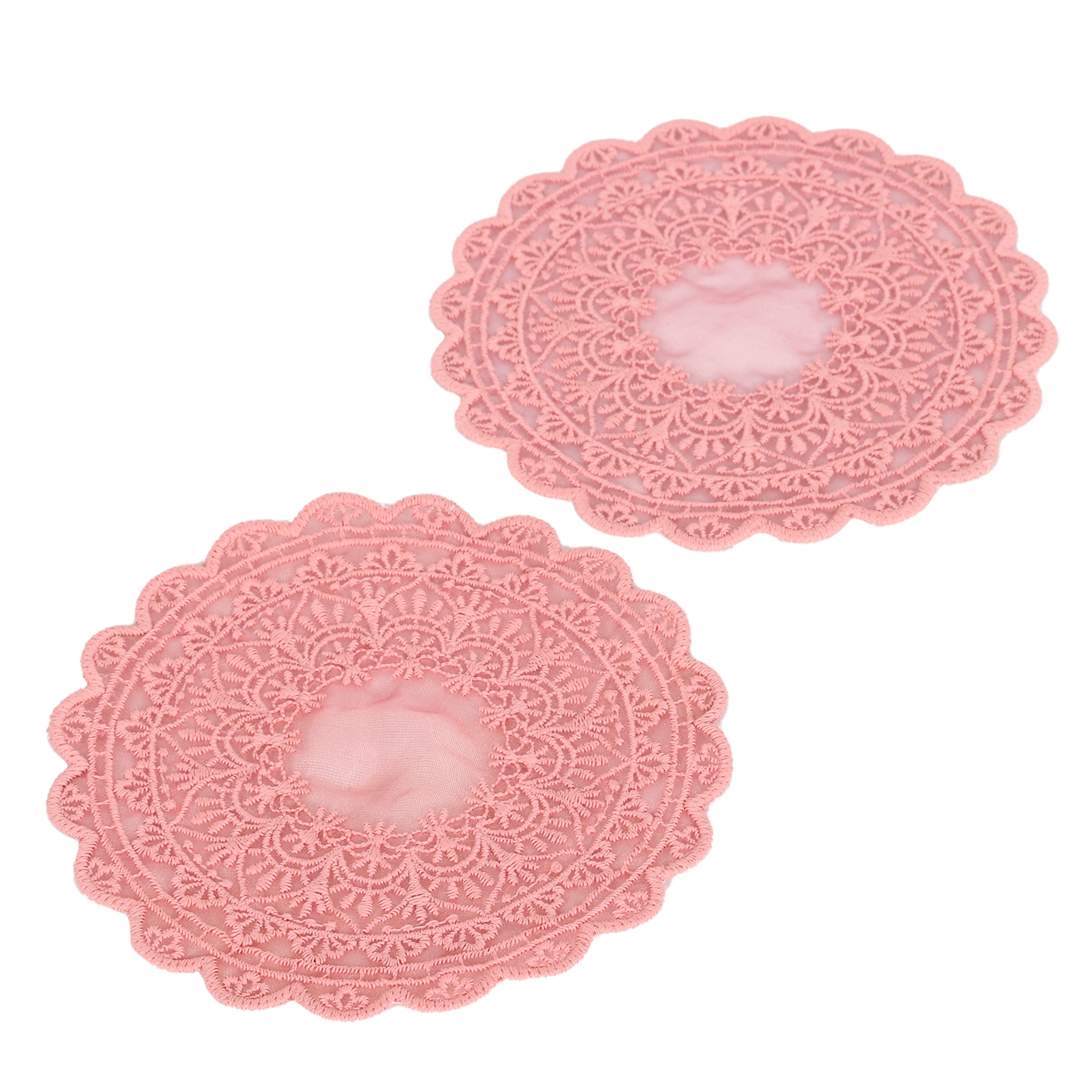 Embroidered Coaster - Pink