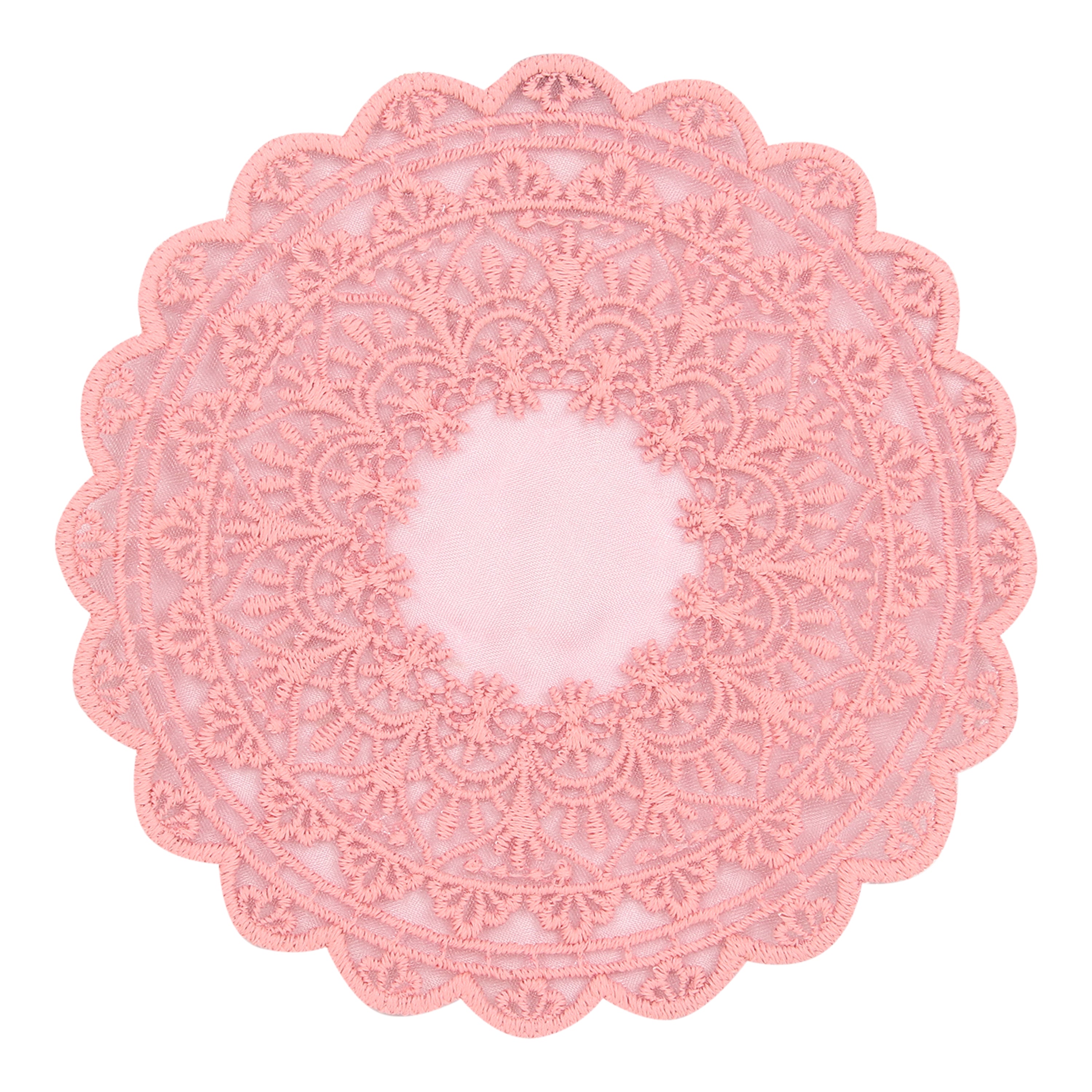 Embroidered Coaster - Pink