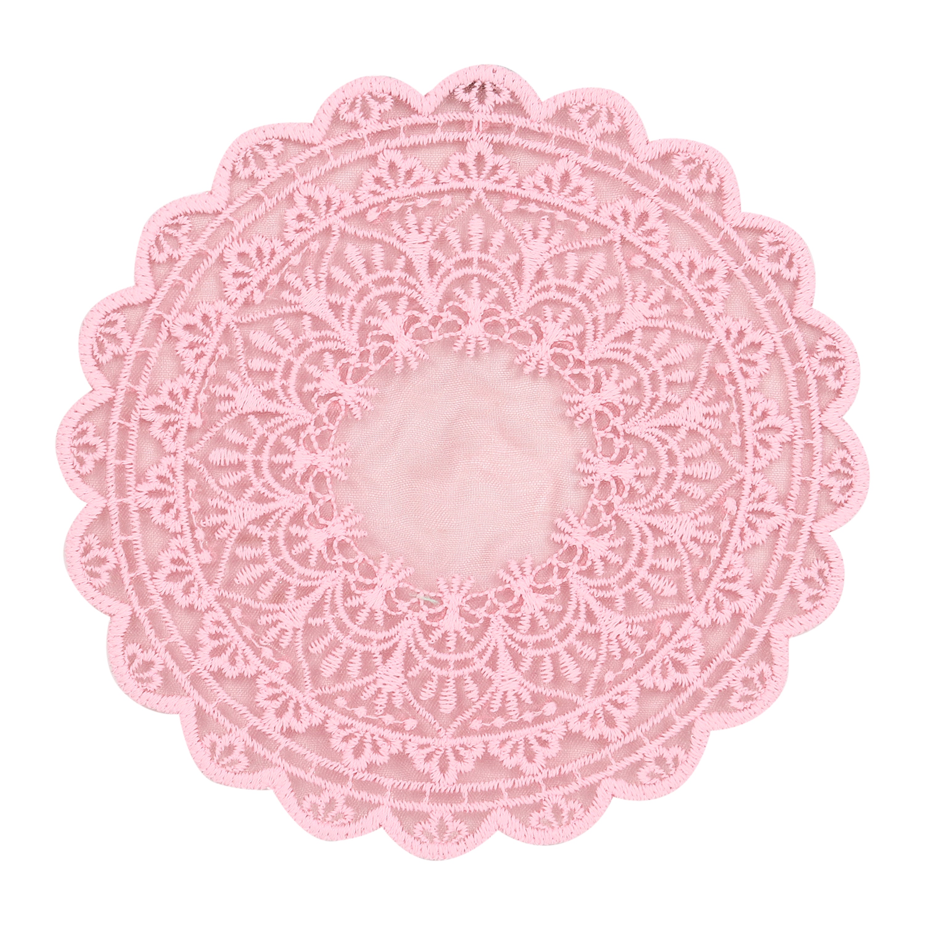 Embroidered Coaster - Classic Soft Pink