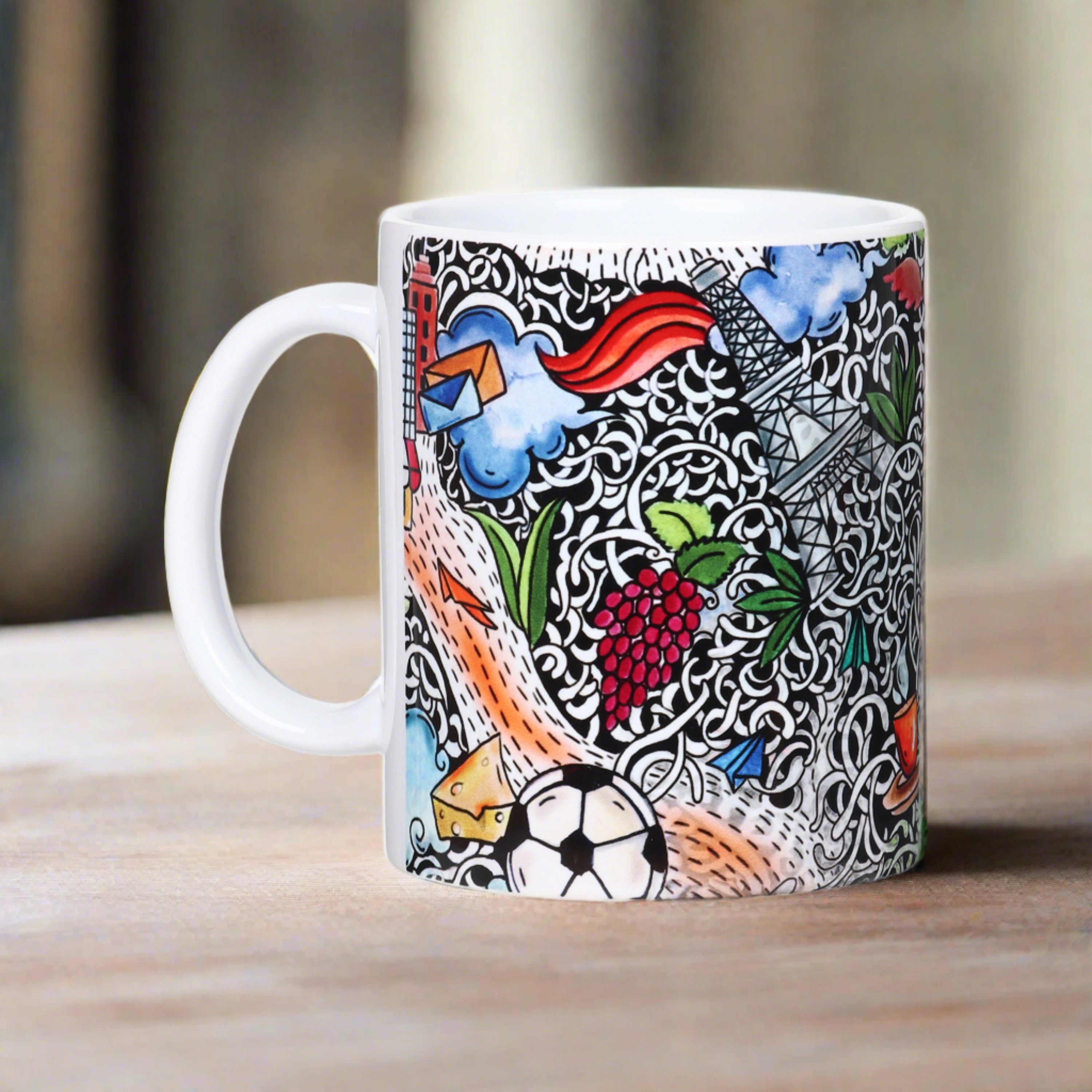 Mugs - Around the Sun Doodle