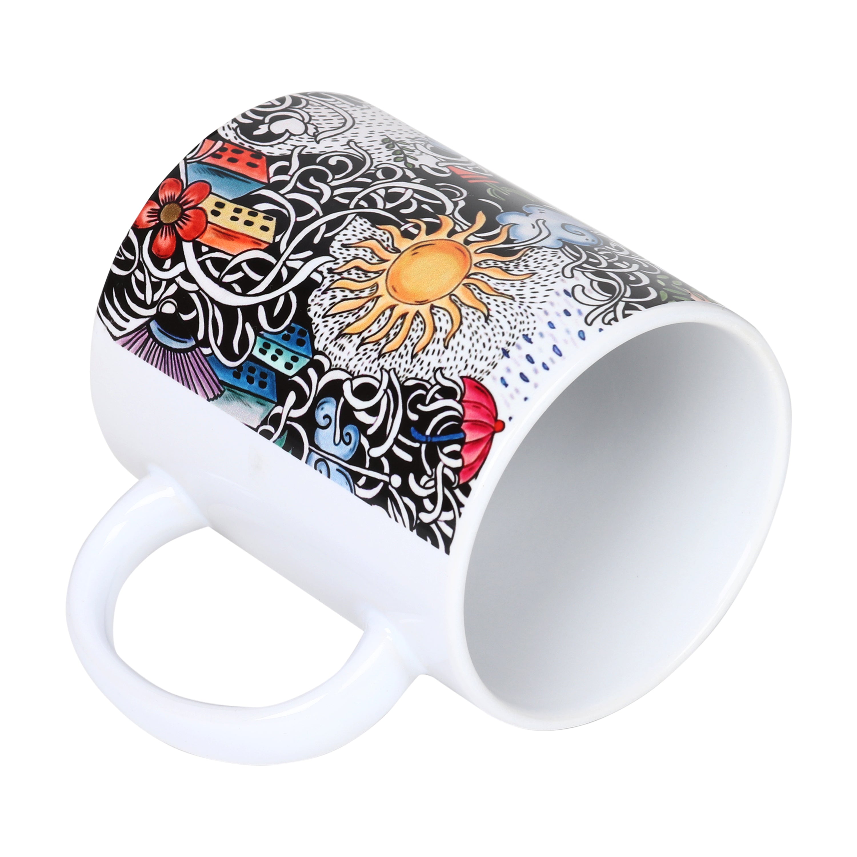 Mugs - City Life Doodle Art