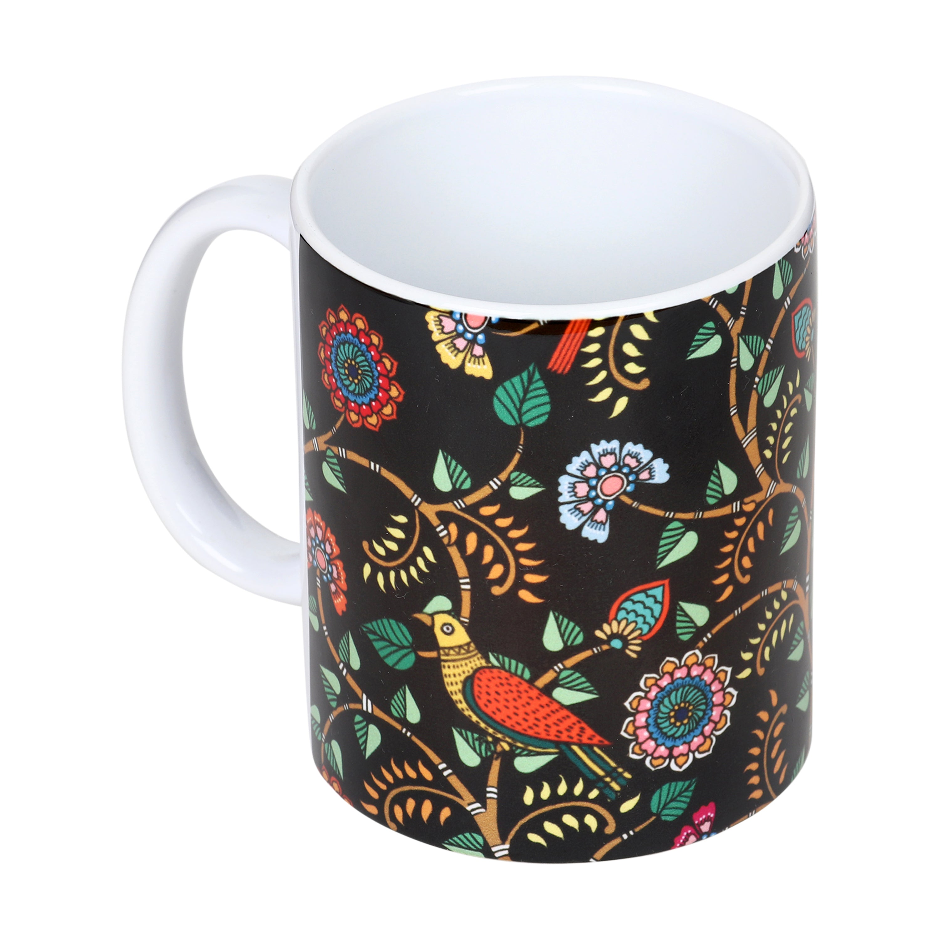 Mugs - Madhubani Art Black