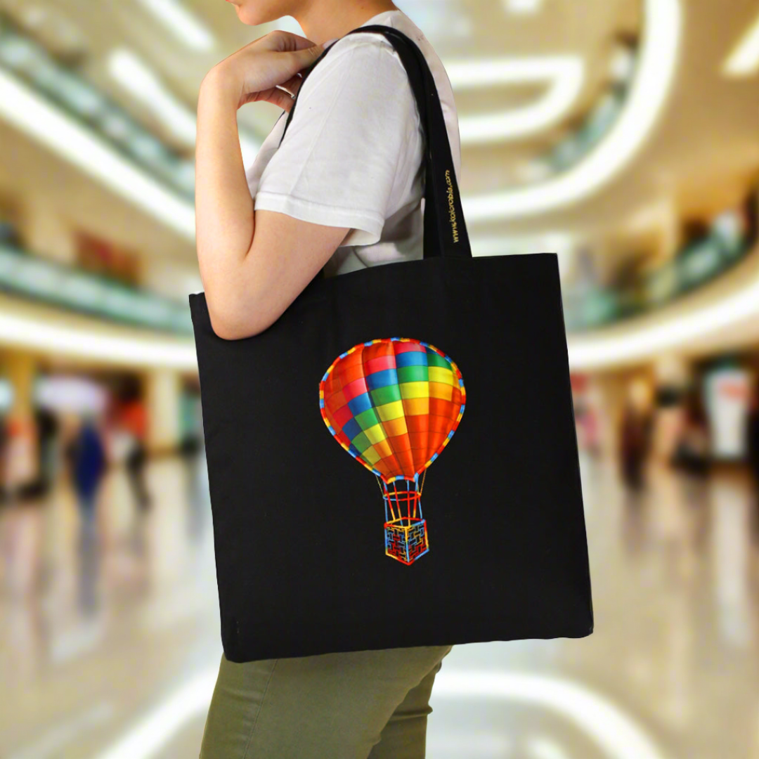 Kolorobia Cappadocia Jhola Shopper bag | Black bag | shopping bag | Jhola bag |
