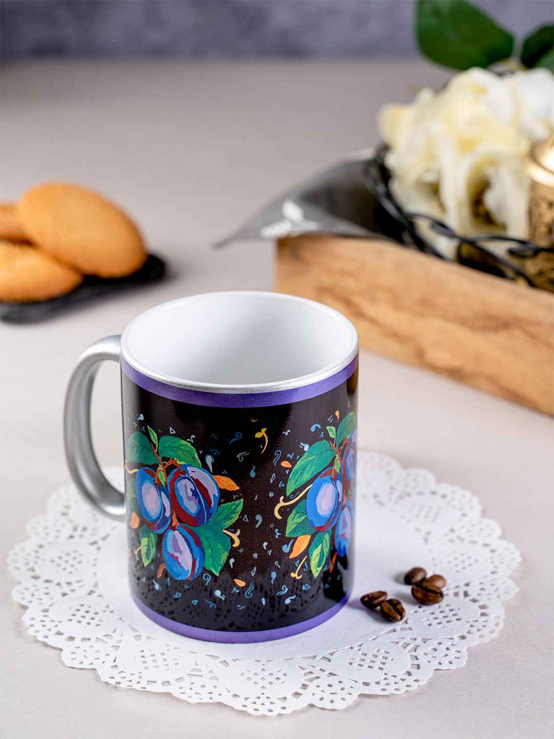 Silver Mugs - Plums From Italy