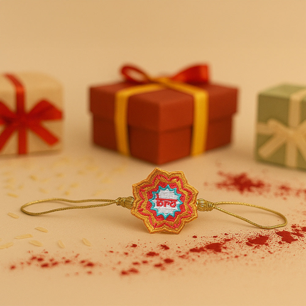 Embroidered Rakhi : My Bro
