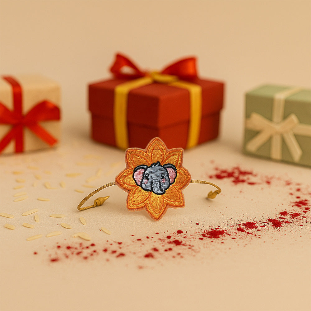 Embroidered Rakhi : The Playful One
