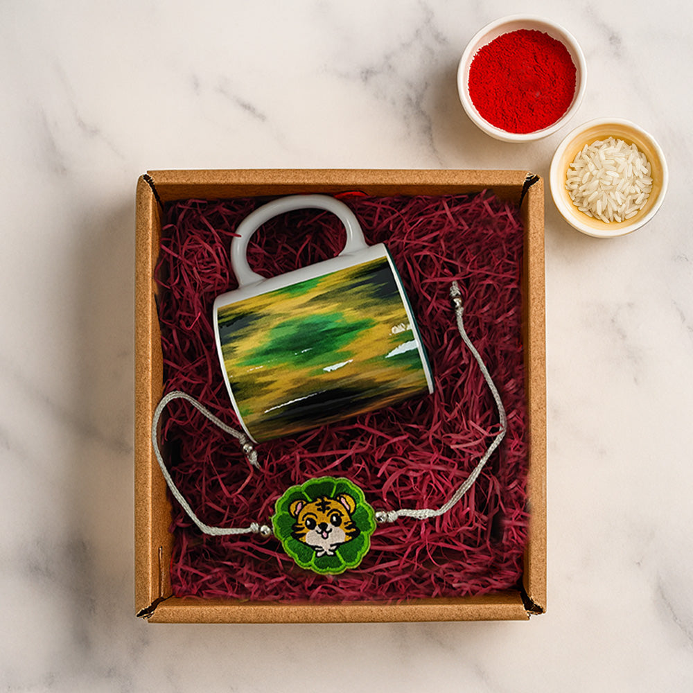 Rakhi Hamper – Desi Drape x The Regal One Rakhi