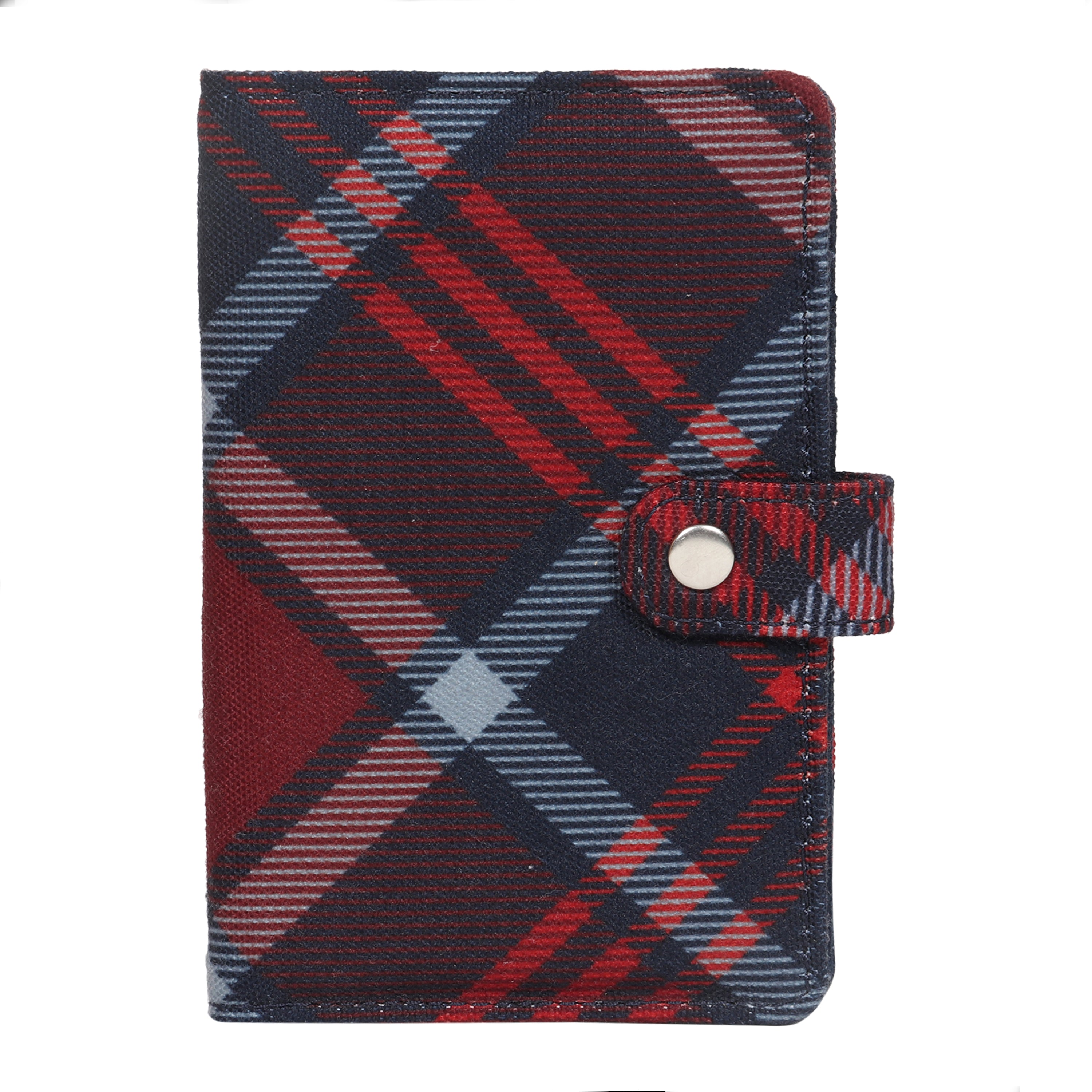 Maroon Tartan Passport Holder