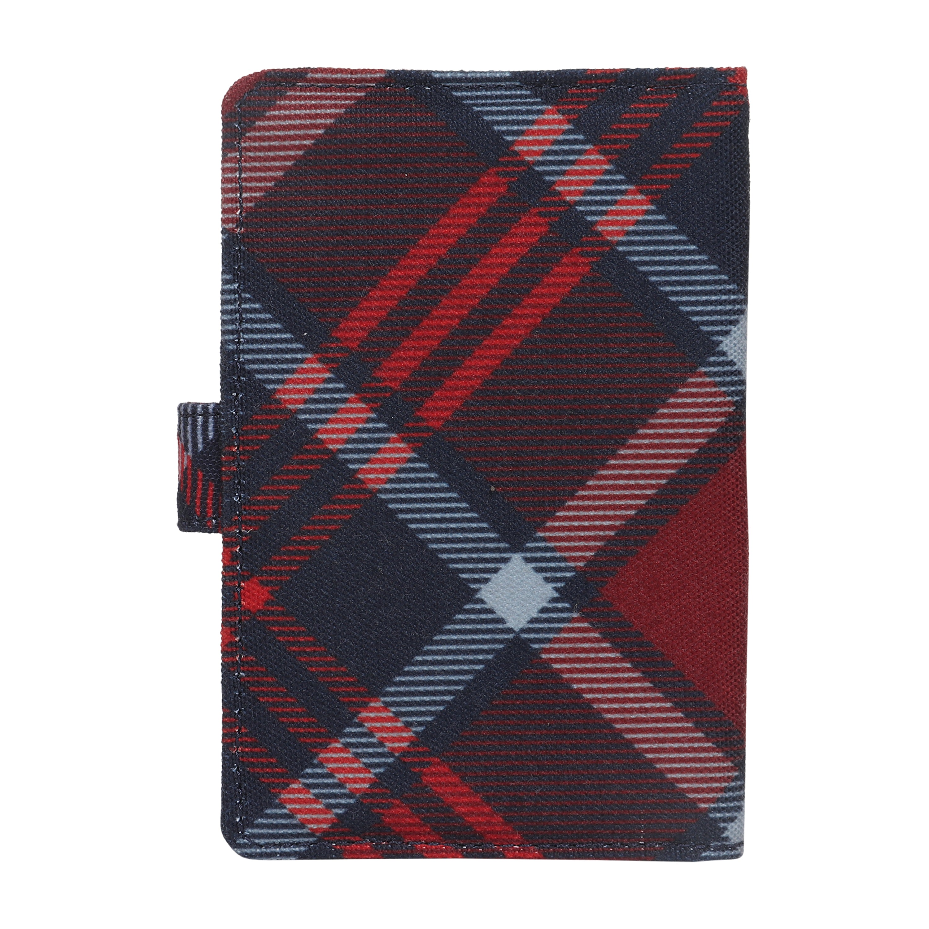 Maroon Tartan Passport Holder