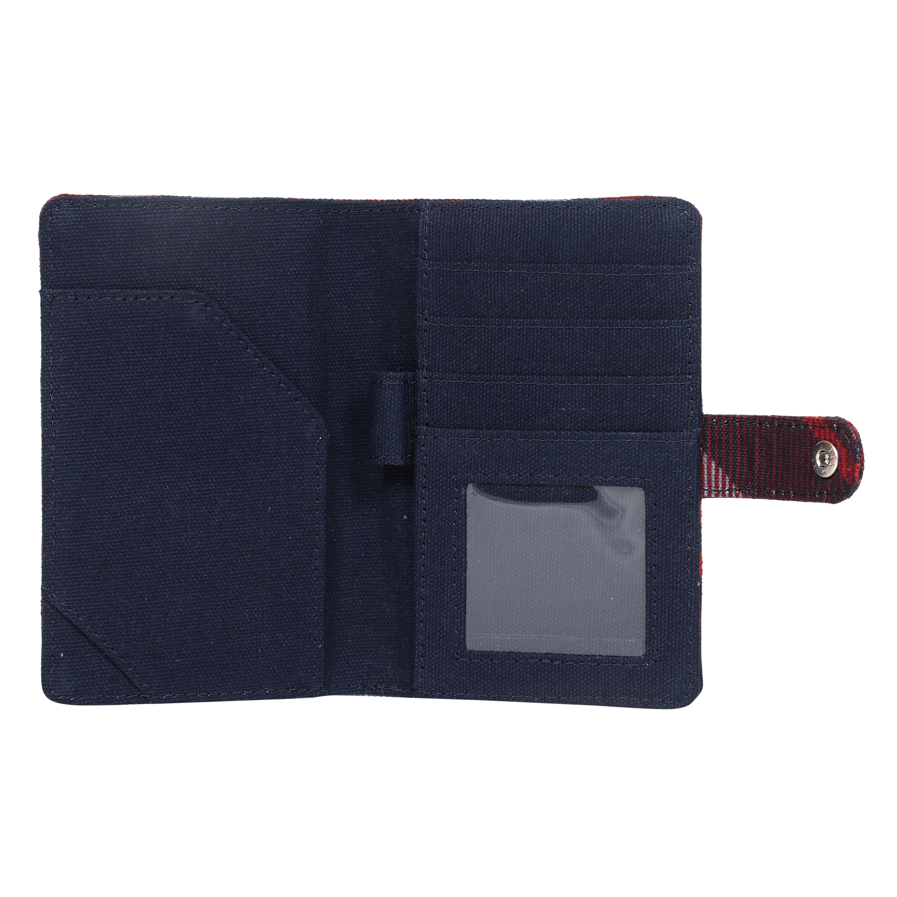 Maroon Tartan Passport Holder