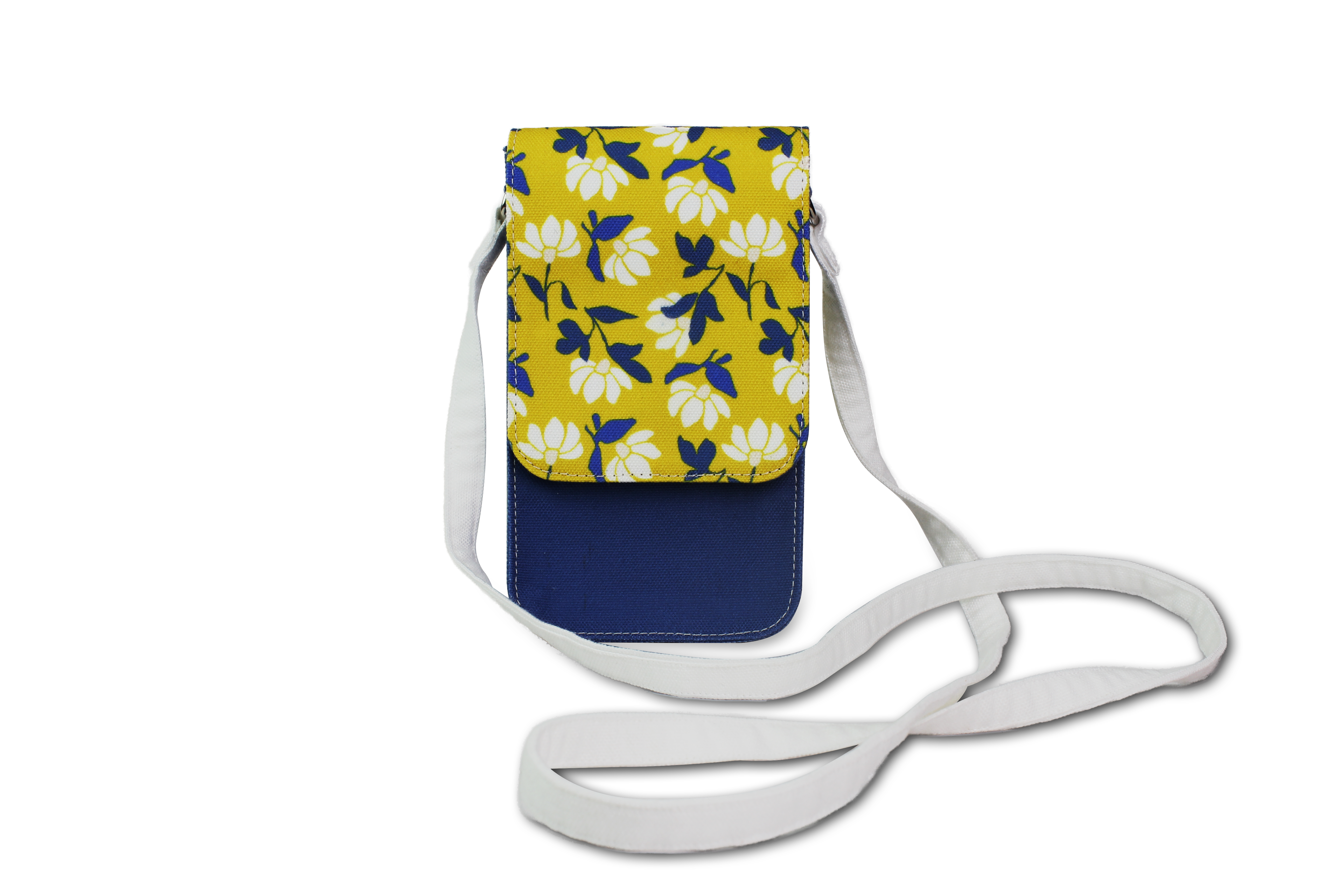 Poly Canvas Lily Printed Mobile Pouch