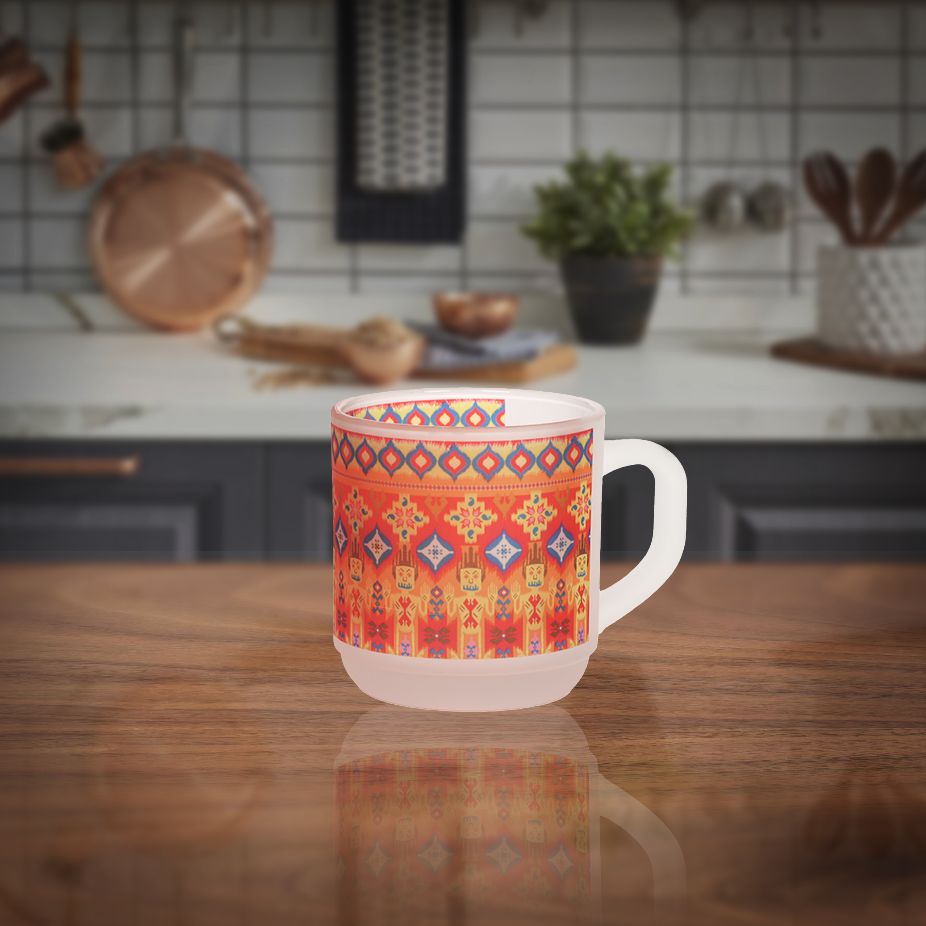 Glass Mugs - Dazzling Ikat