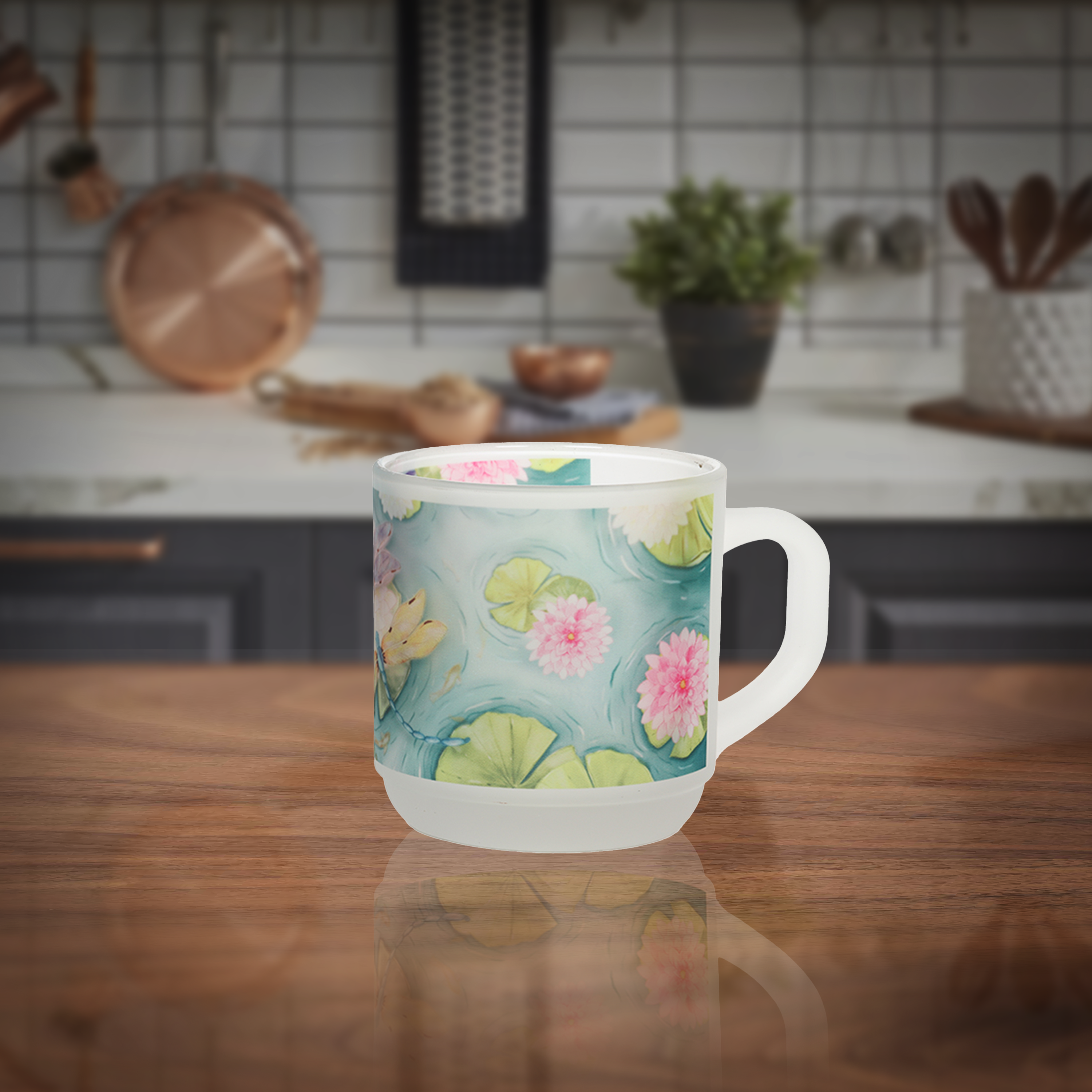 Glass Mugs - Water Tale of Dragonflies