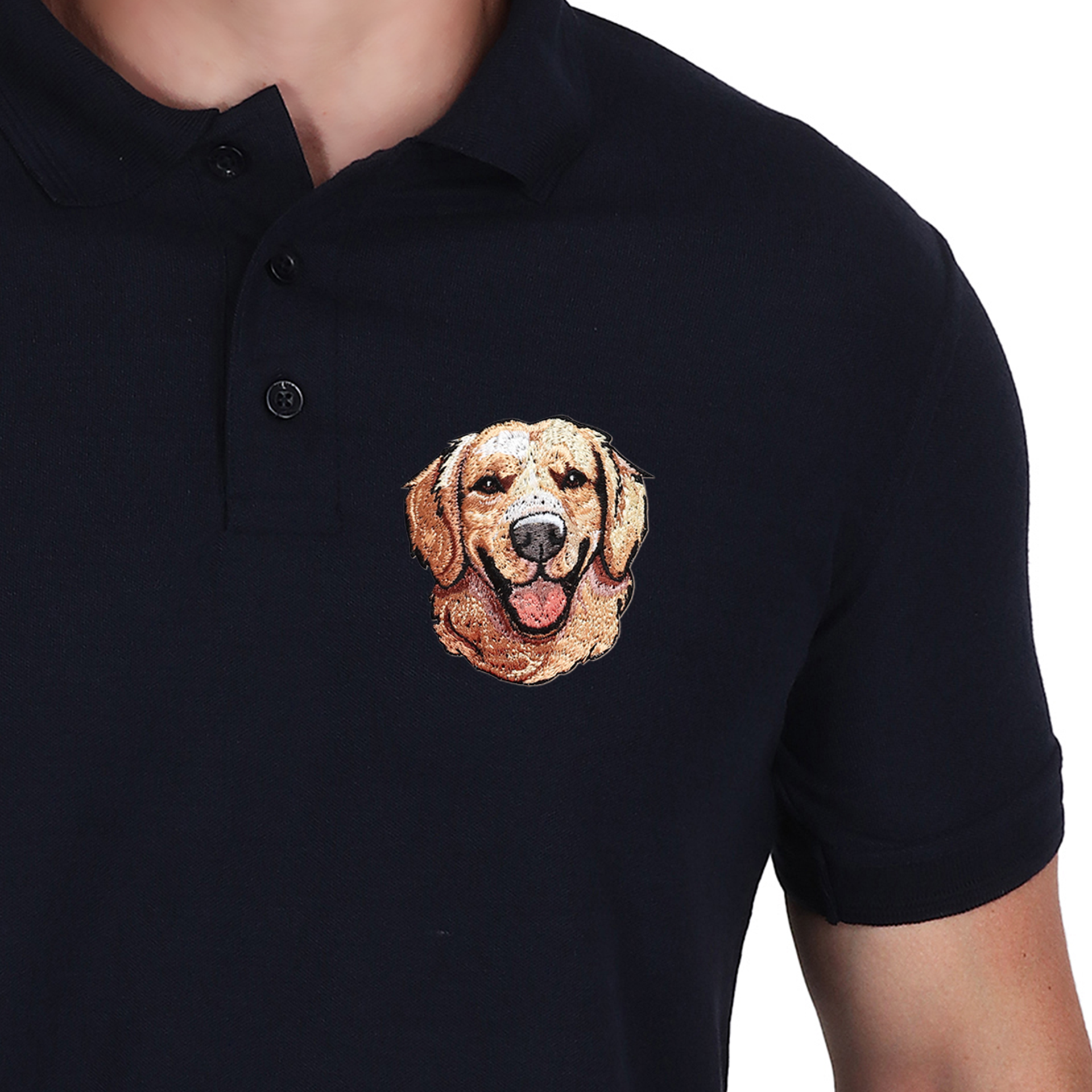 Embroidered T-Shirt - Golden Boy