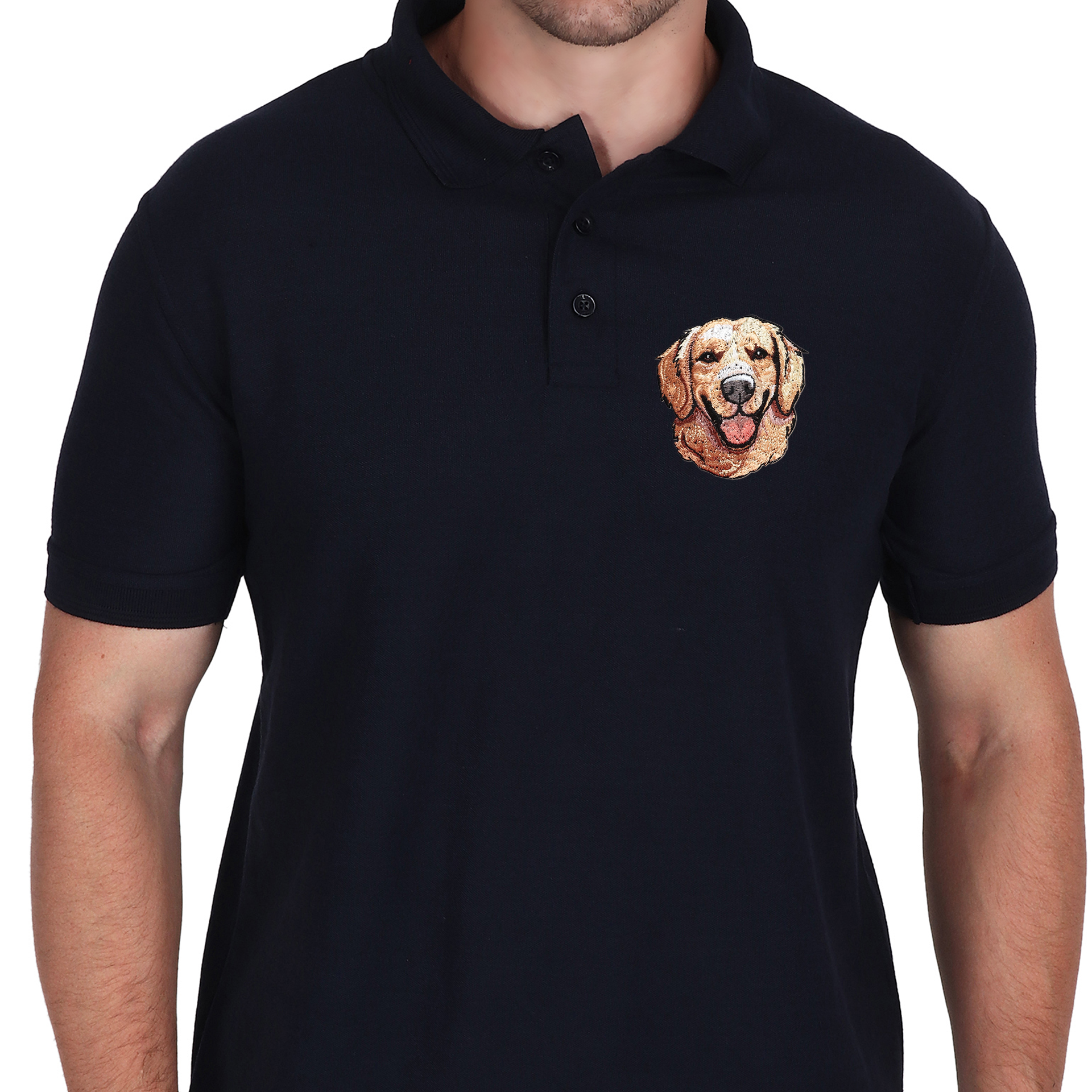 Embroidered T-Shirt - Golden Boy