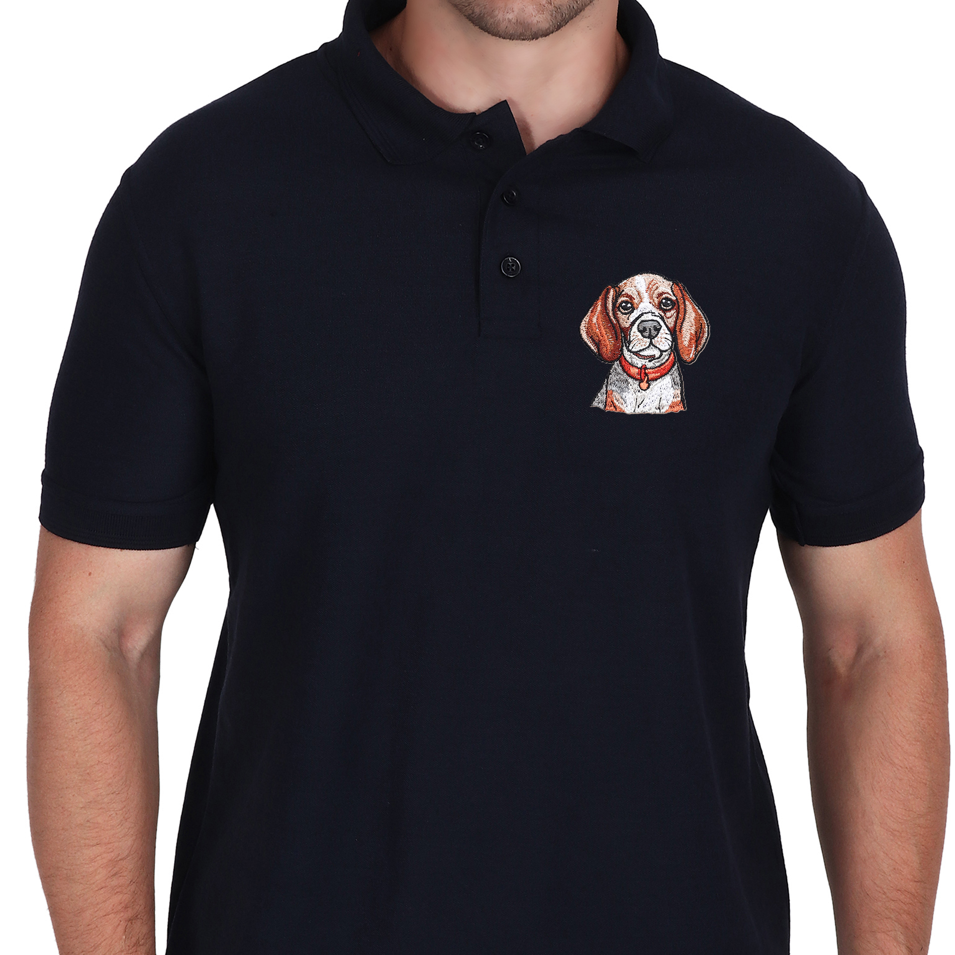 Embroidered T-Shirt - Hound Dog