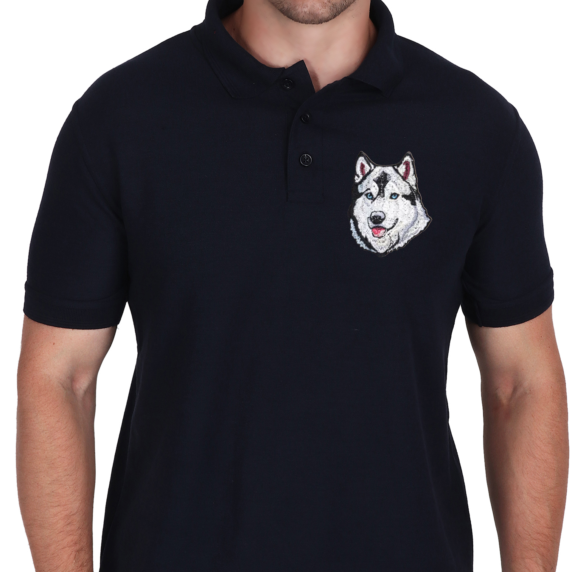 Embroidered T-Shirt - Hound Husky