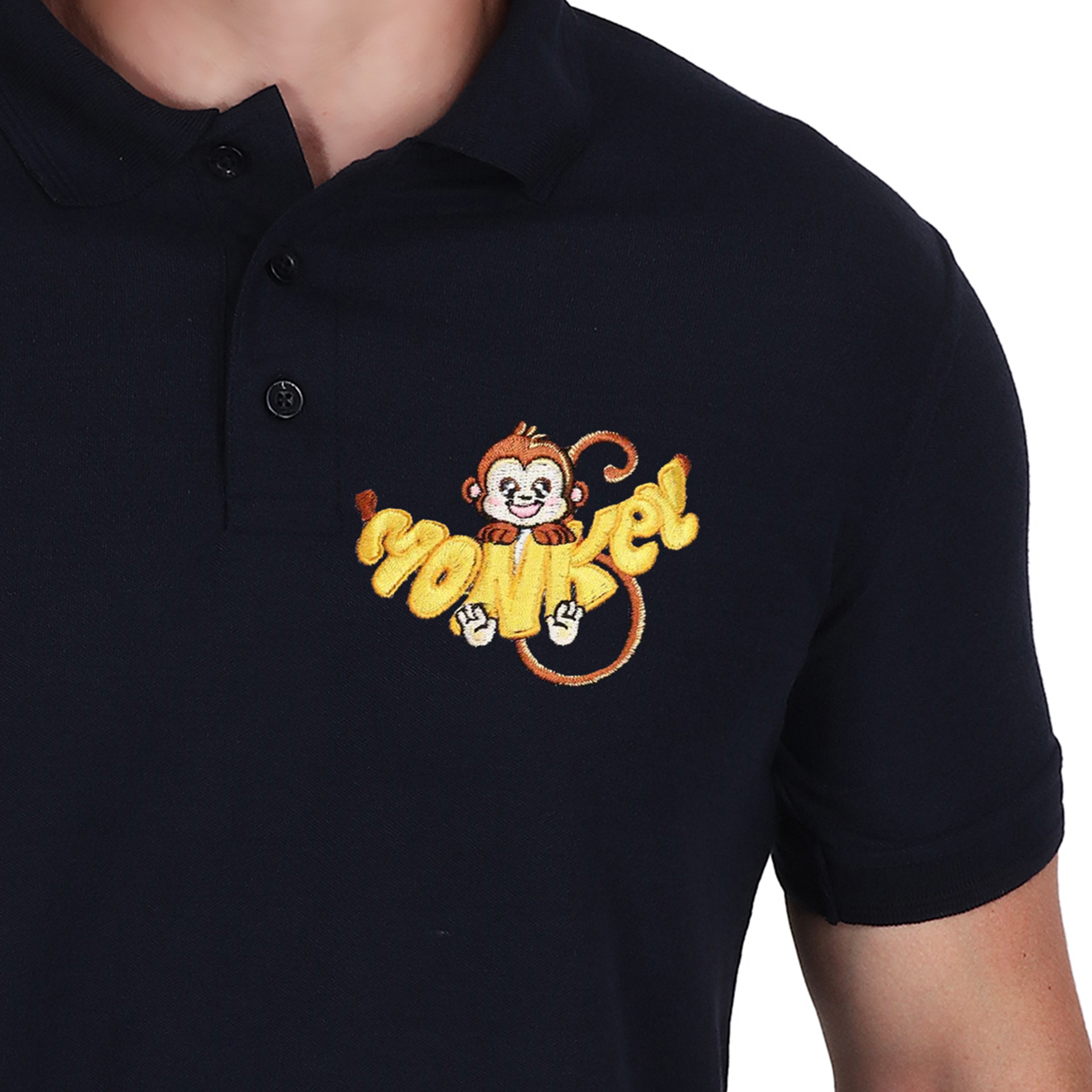 Embroidered T-Shirt - Monkey