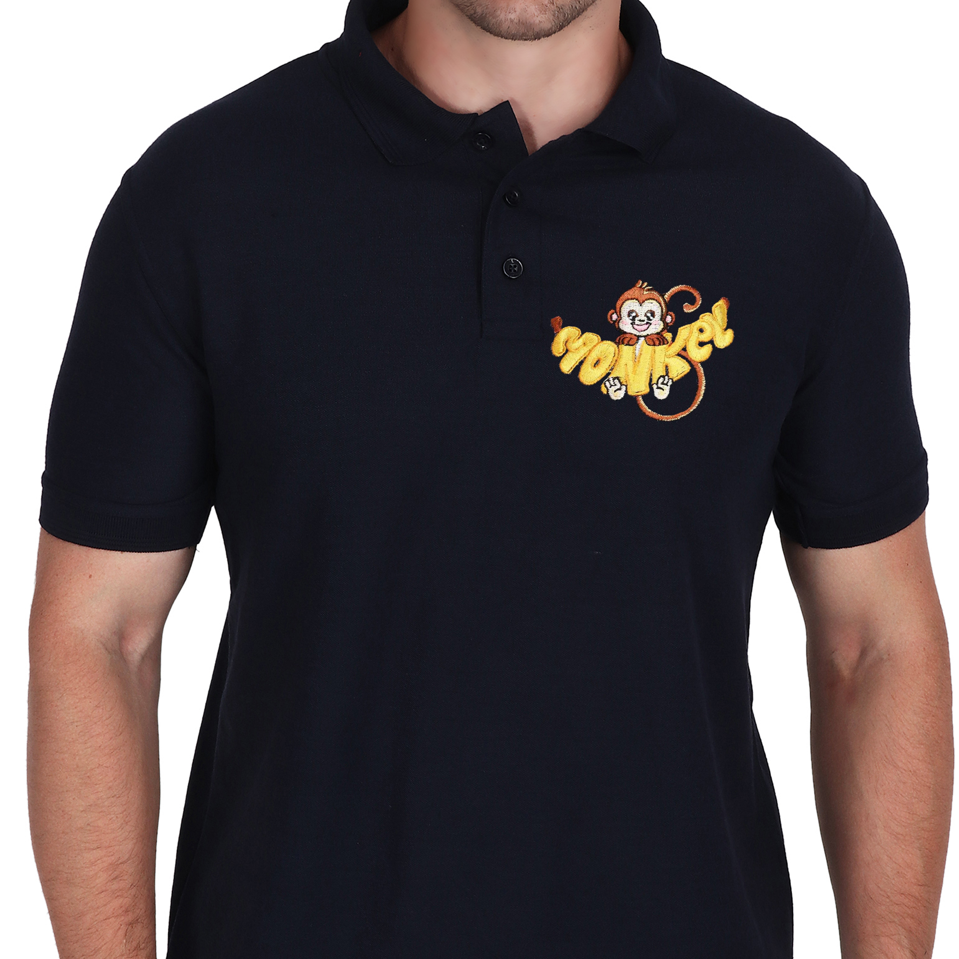 Embroidered T-Shirt - Monkey