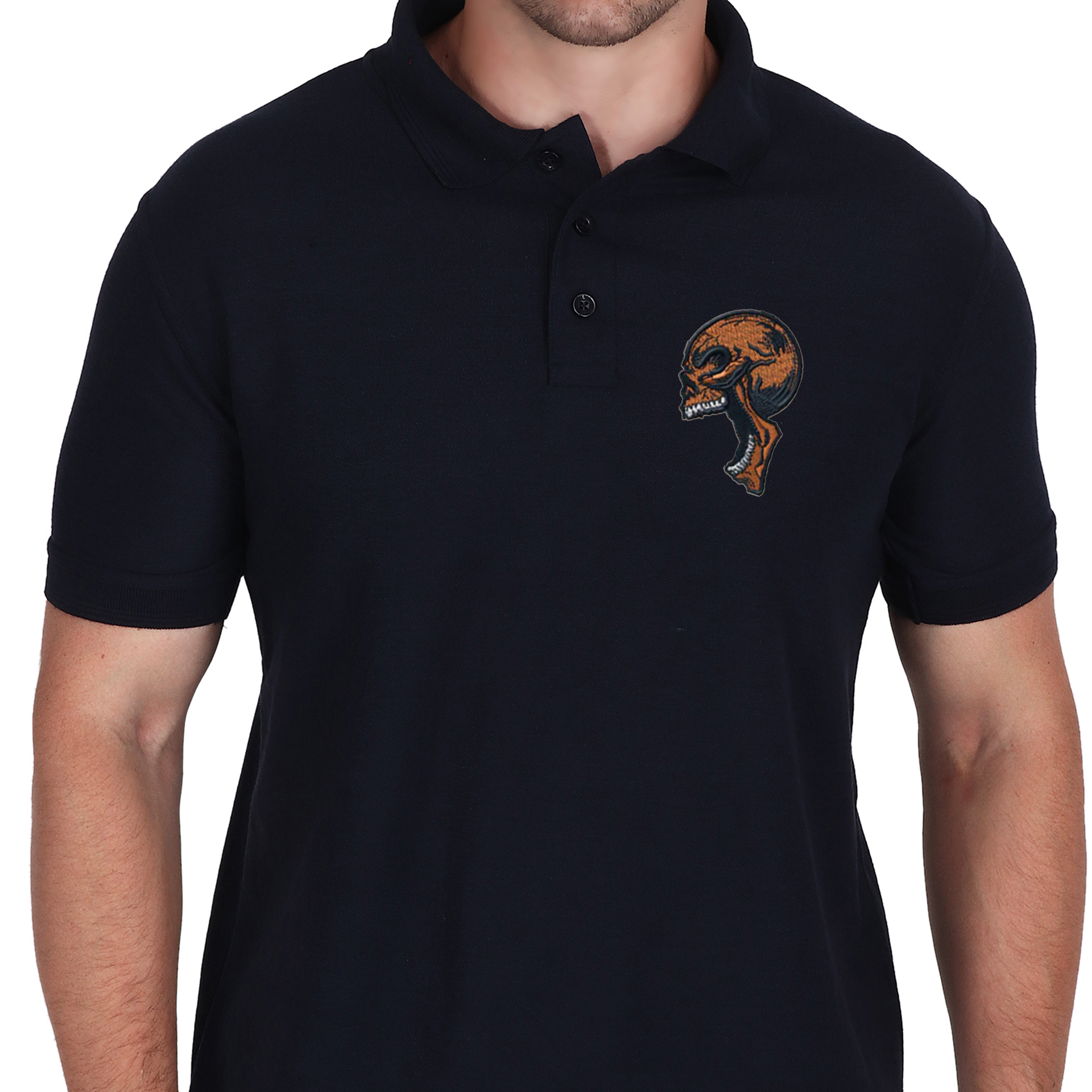 Embroidered T-Shirt - Skull