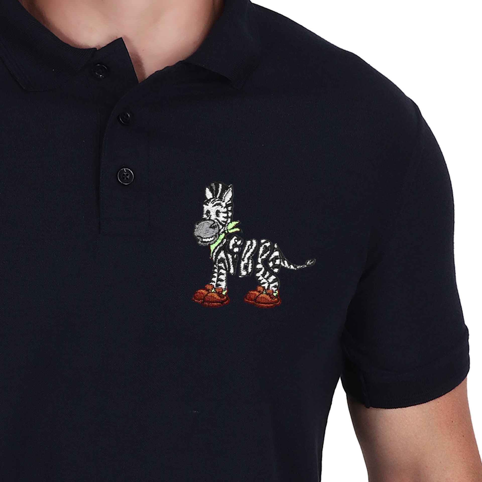 Embroidered T-Shirt - Zebra