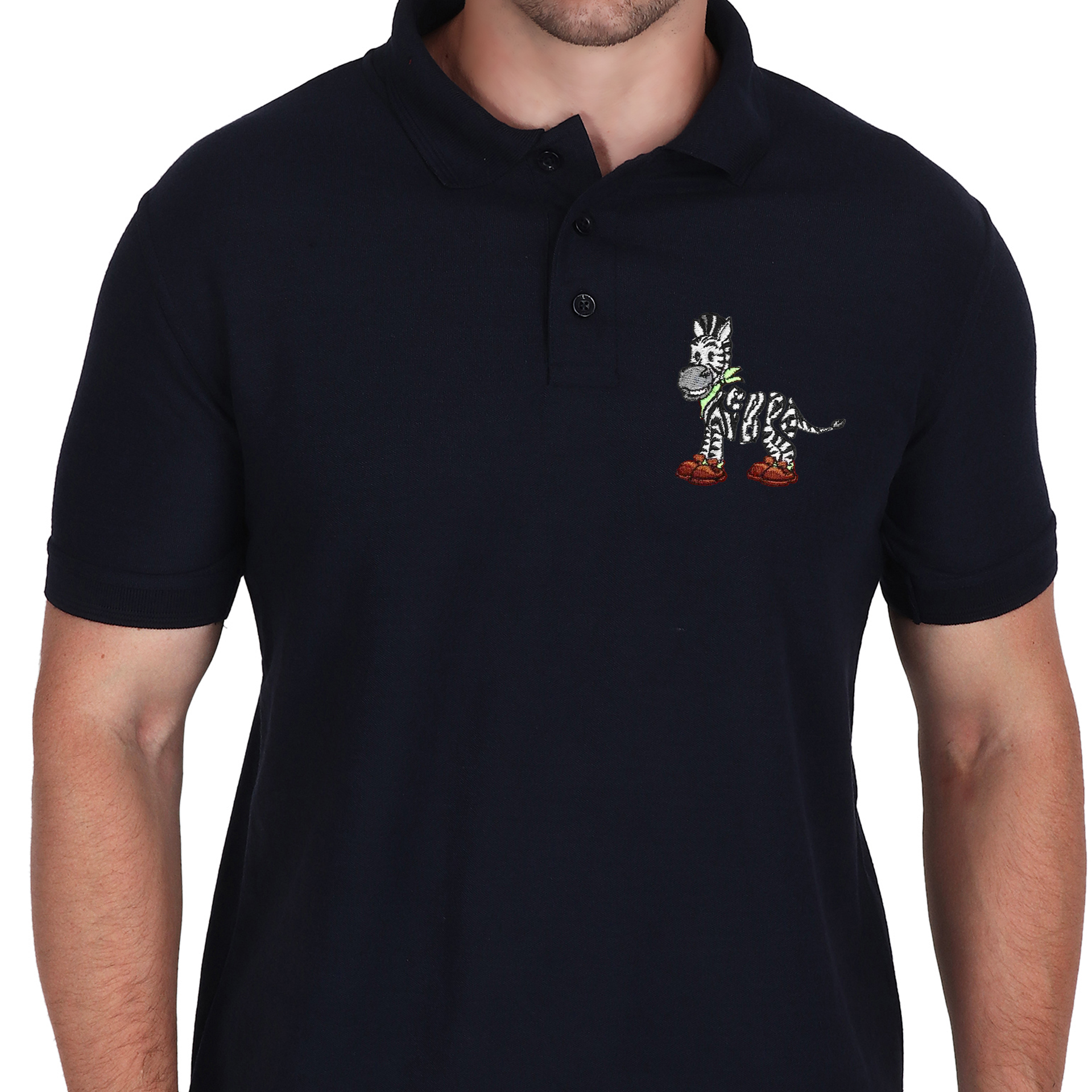 Embroidered T-Shirt - Zebra