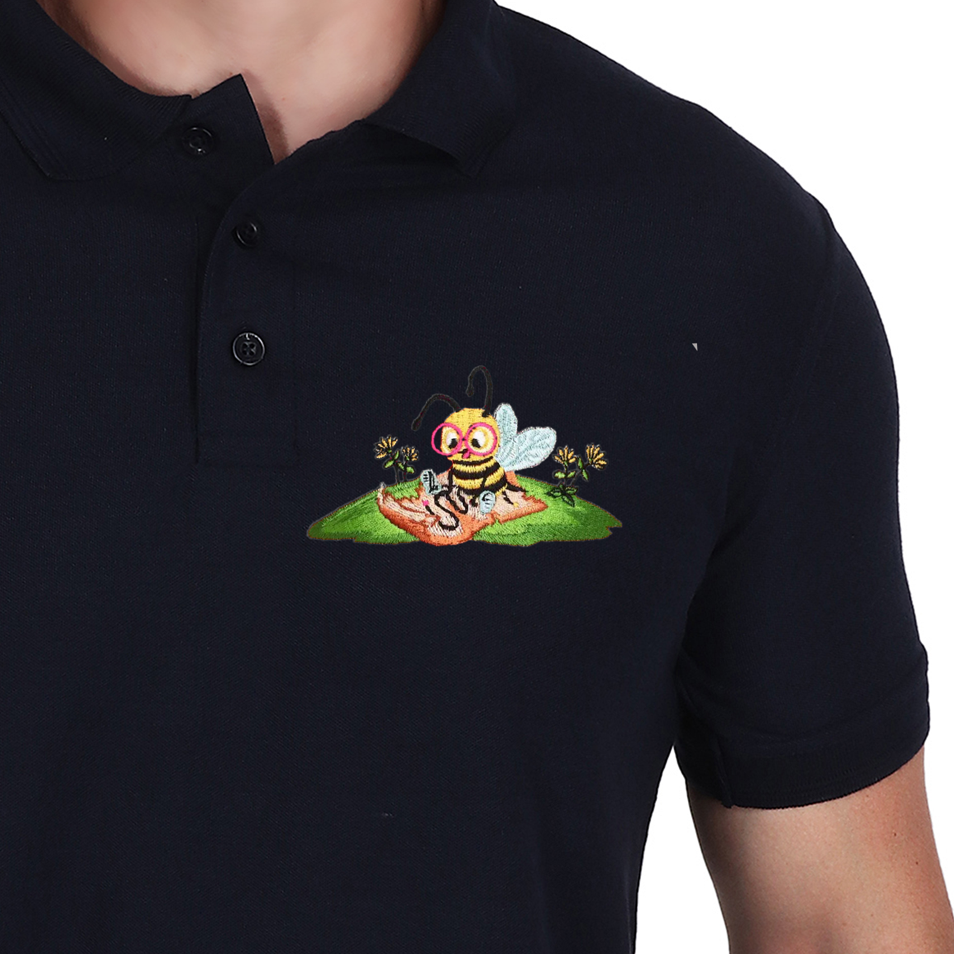 Embroidered T-Shirt - Bumble