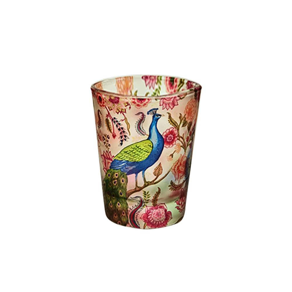 Glass Shot Glasses - Garden Jewel Peacock