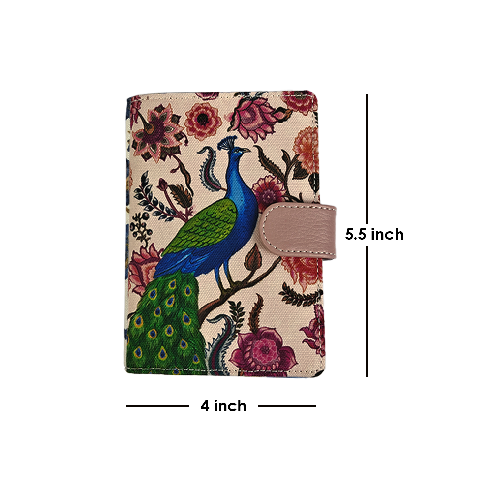 Passport Holder : Garden Jewel Peacock