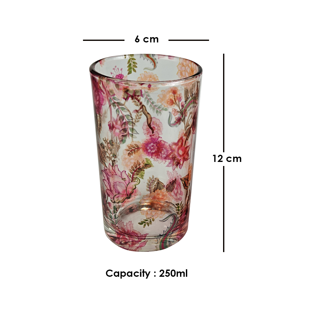Glass Tumblers (Set of 4) - Garden Jewel Peacock