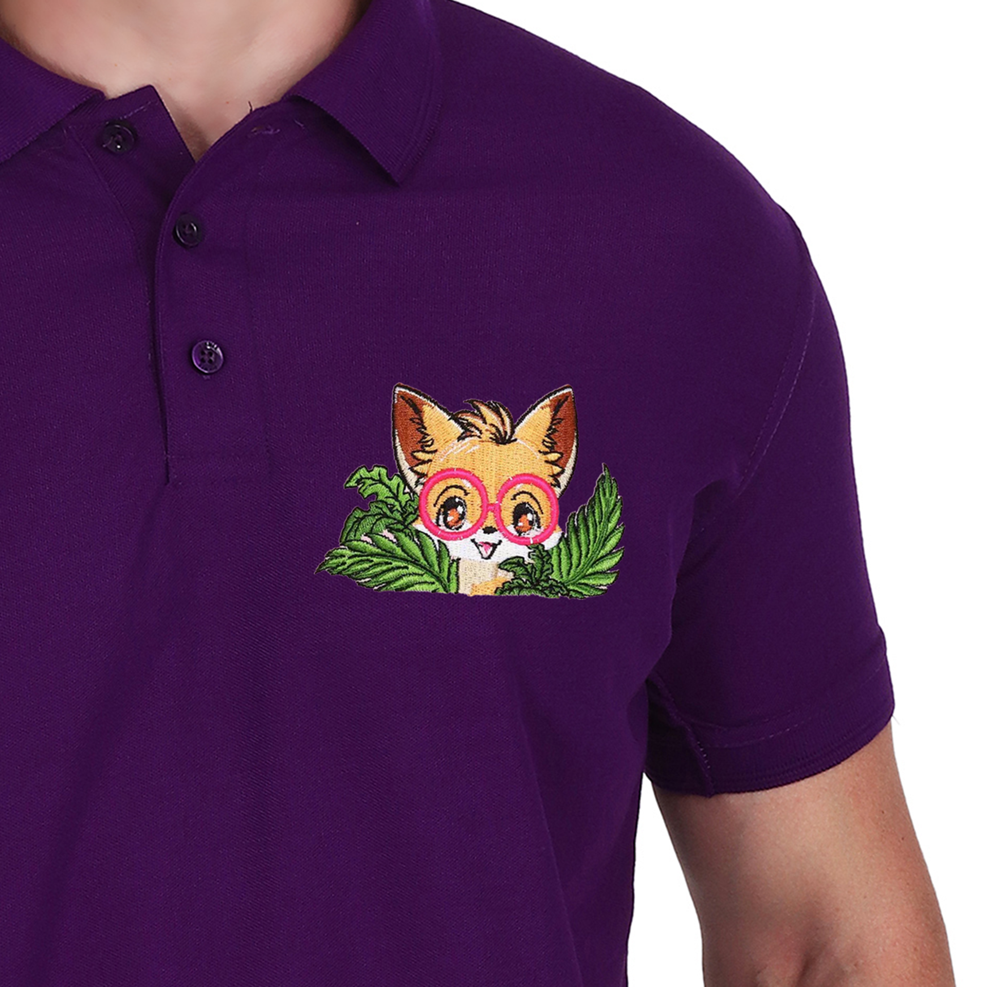 Embroidered T-Shirt - fox