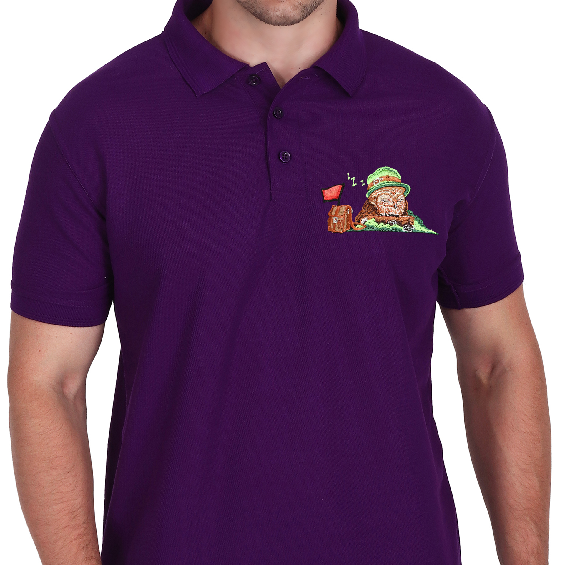 Embroidered T-Shirt - Hoot