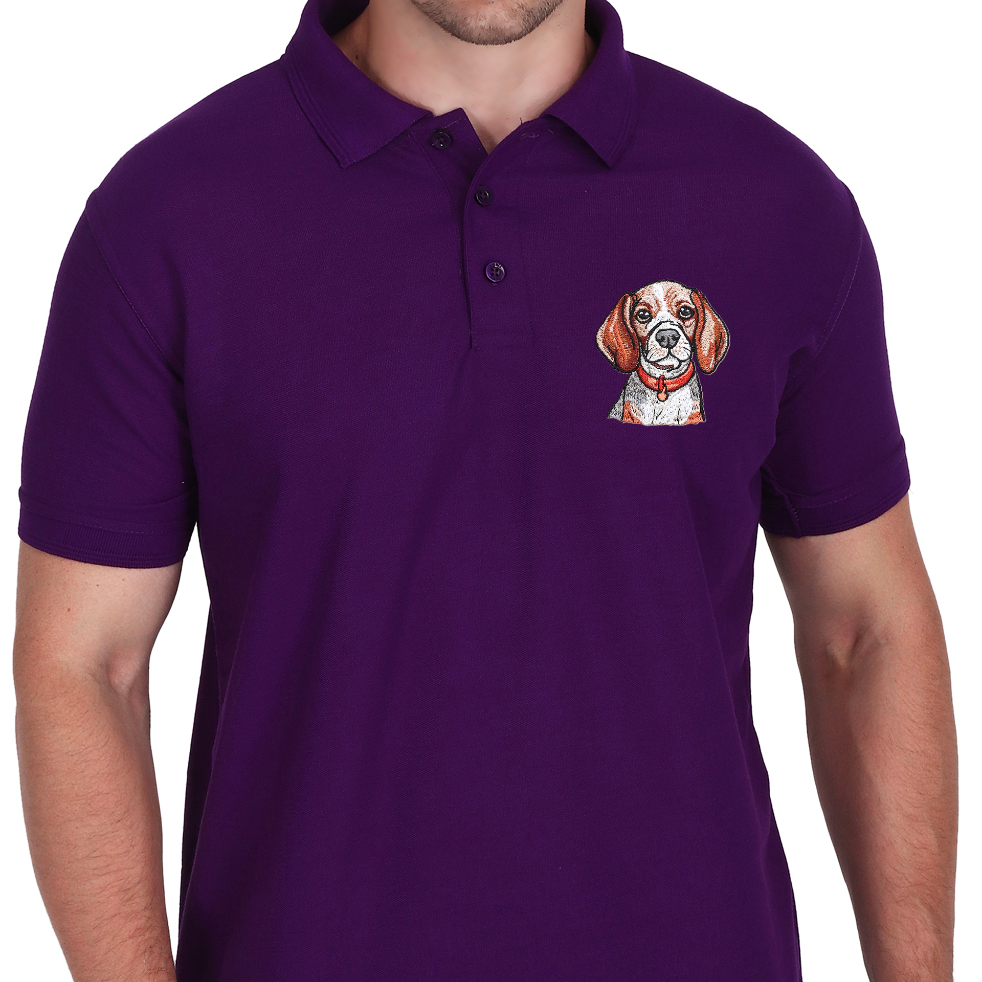 Embroidered T-Shirt - Hound Dog