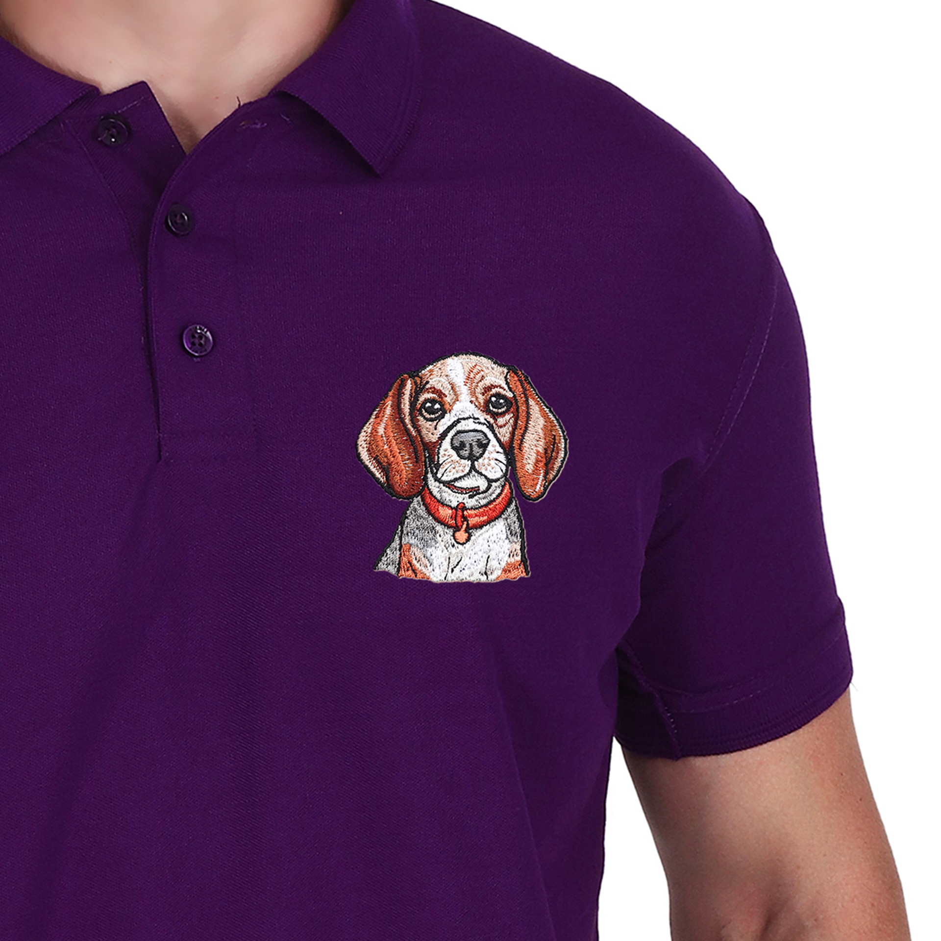 Embroidered T-Shirt - Hound Dog