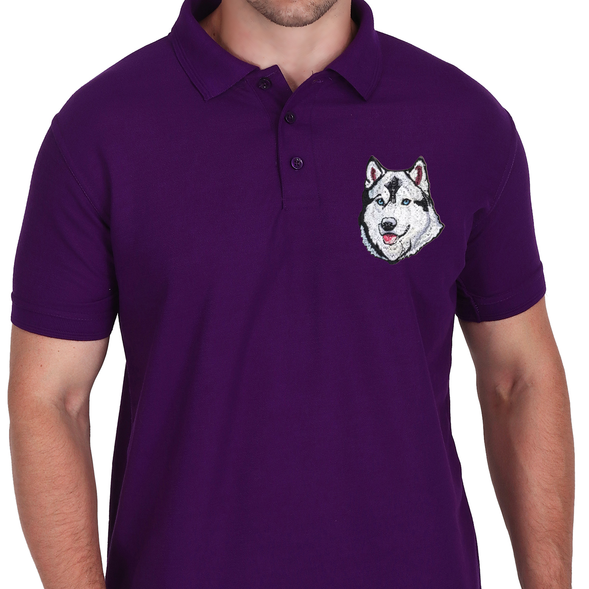 Embroidered T-Shirt - Hound Husky