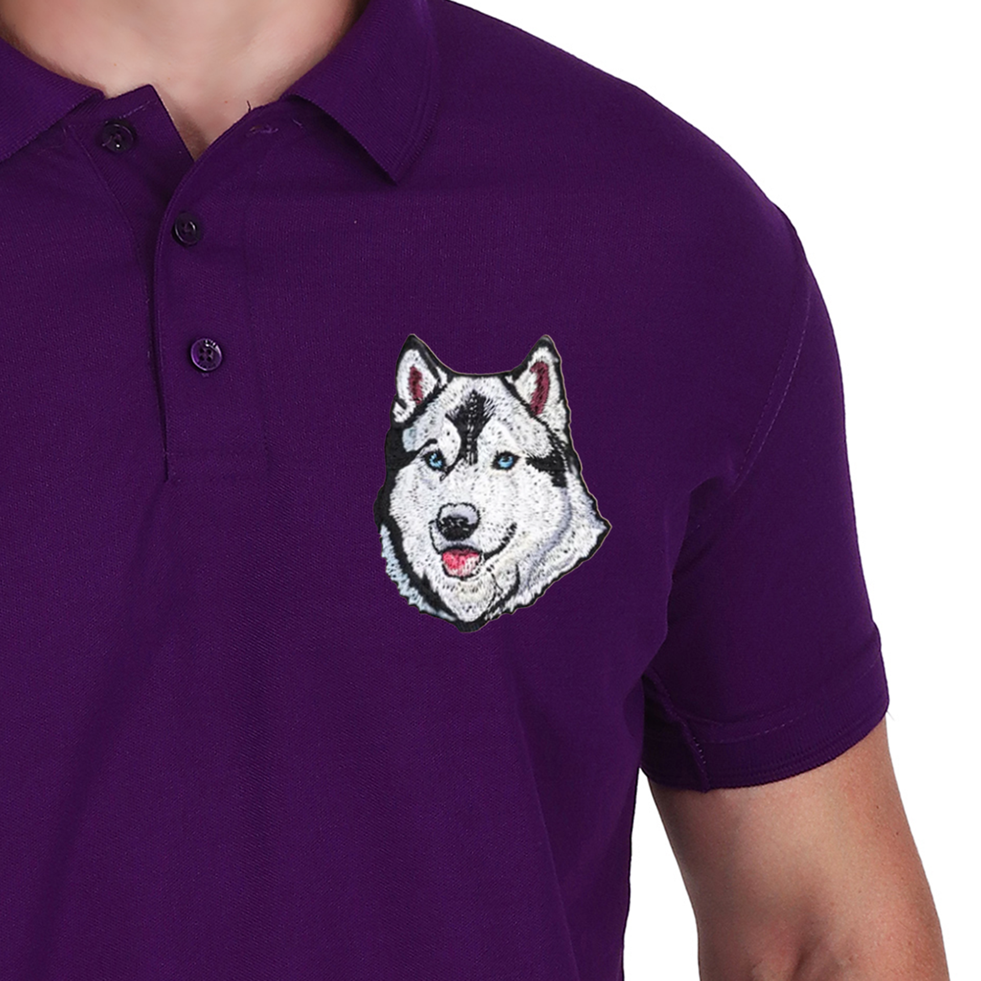 Embroidered T-Shirt - Hound Husky