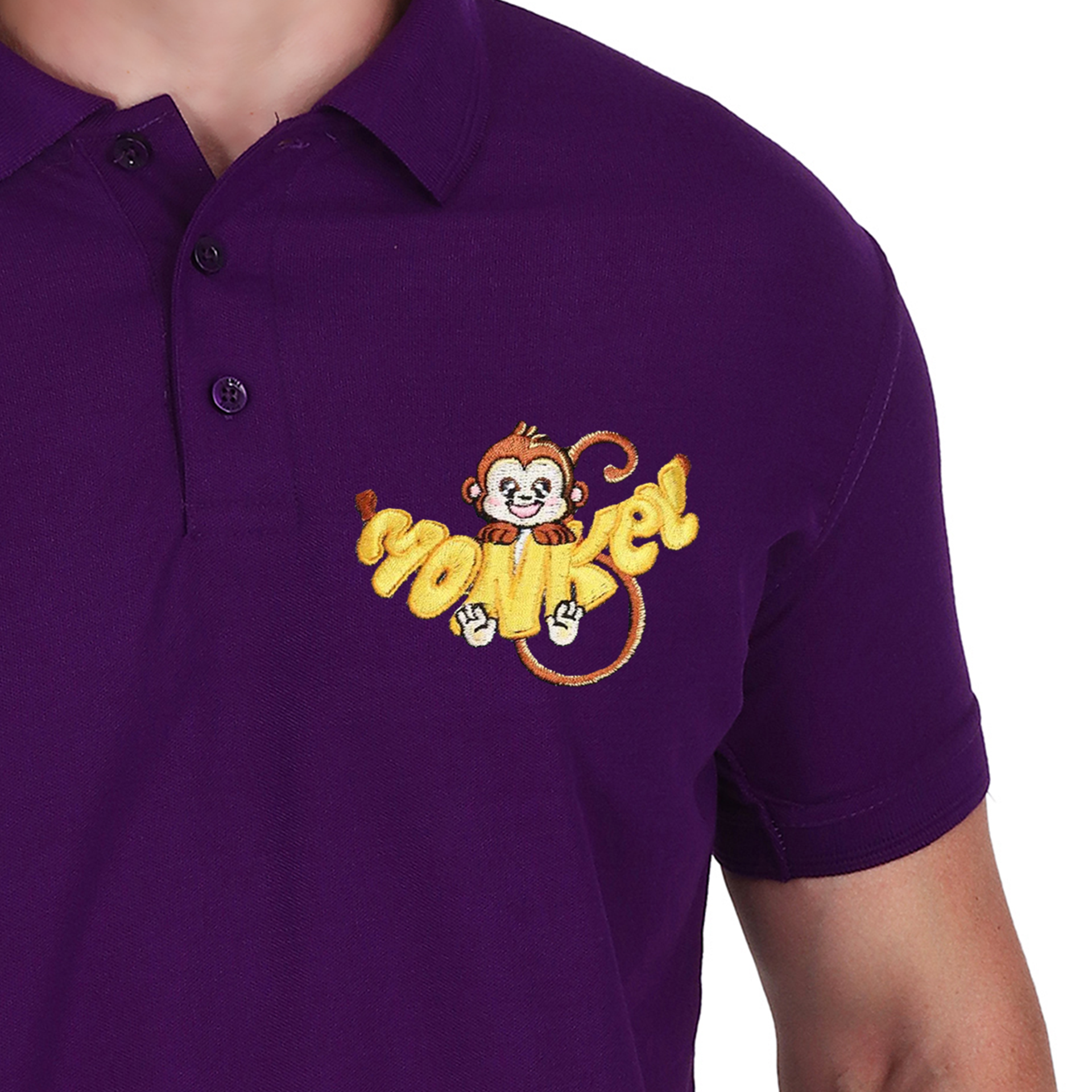 Embroidered T-Shirt - Monkey