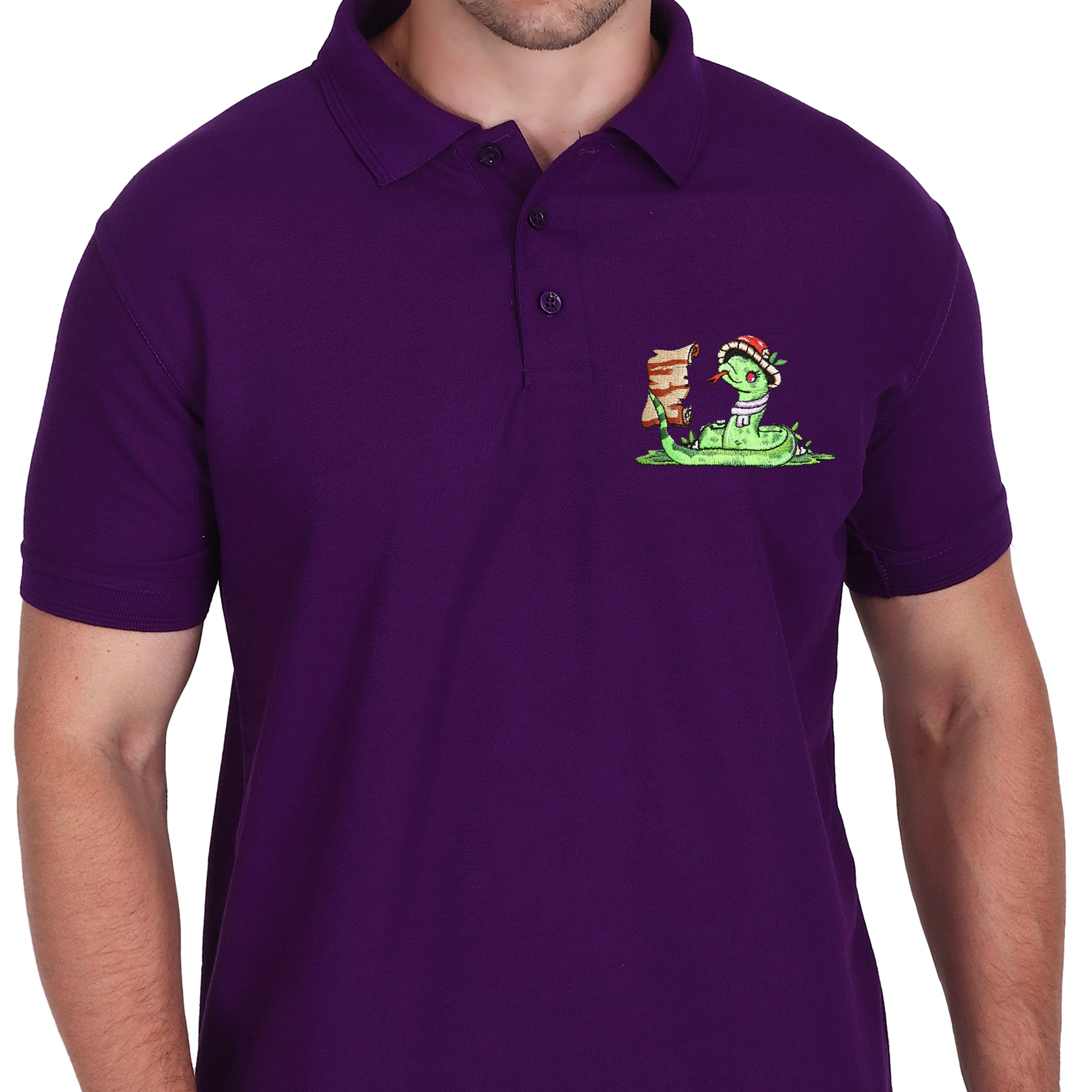 Embroidered T-Shirt - Serpant