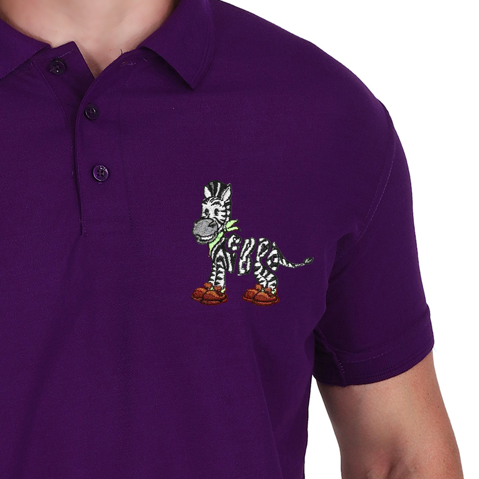 Embroidered T-Shirt - Zebra