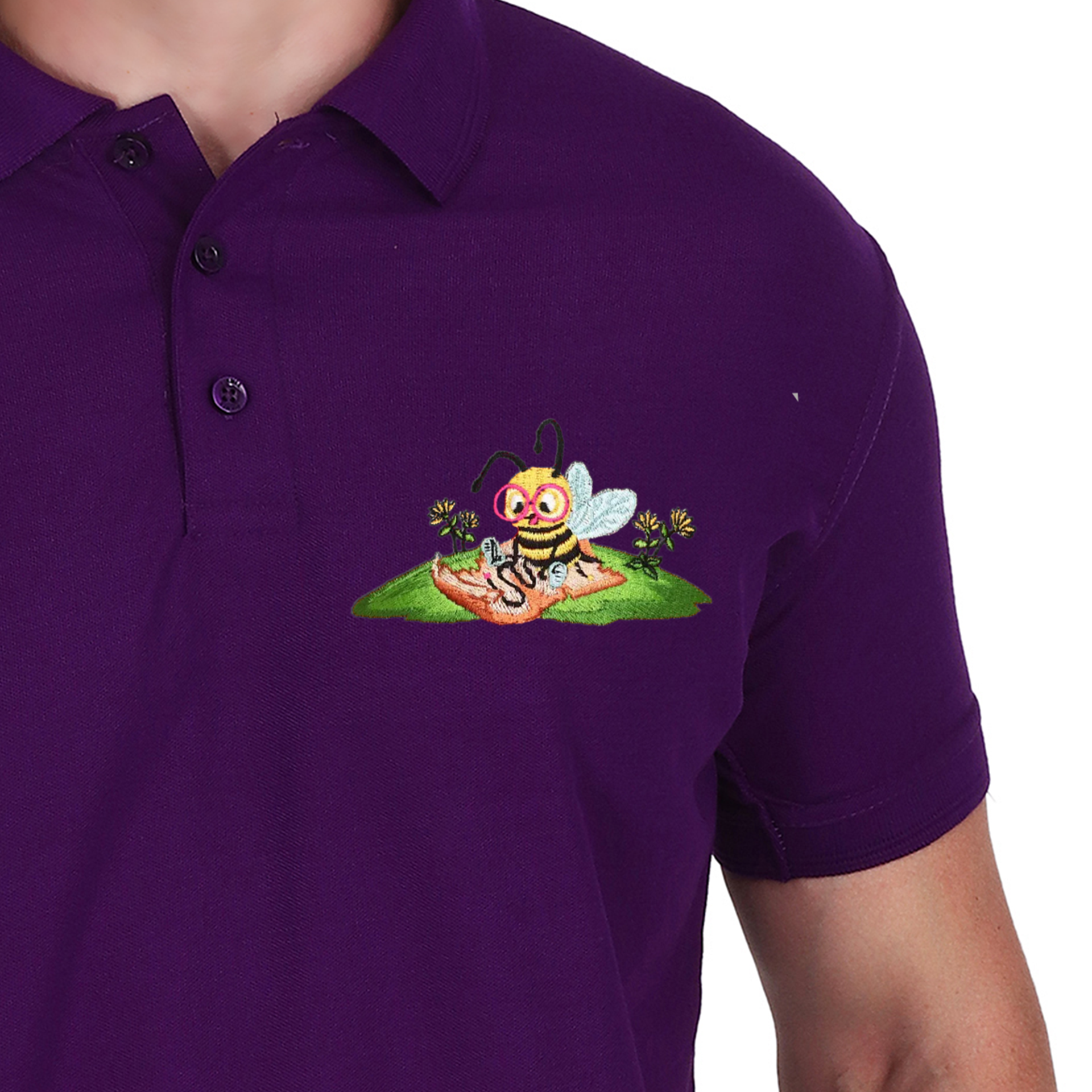 Embroidered T-Shirt - Bumble