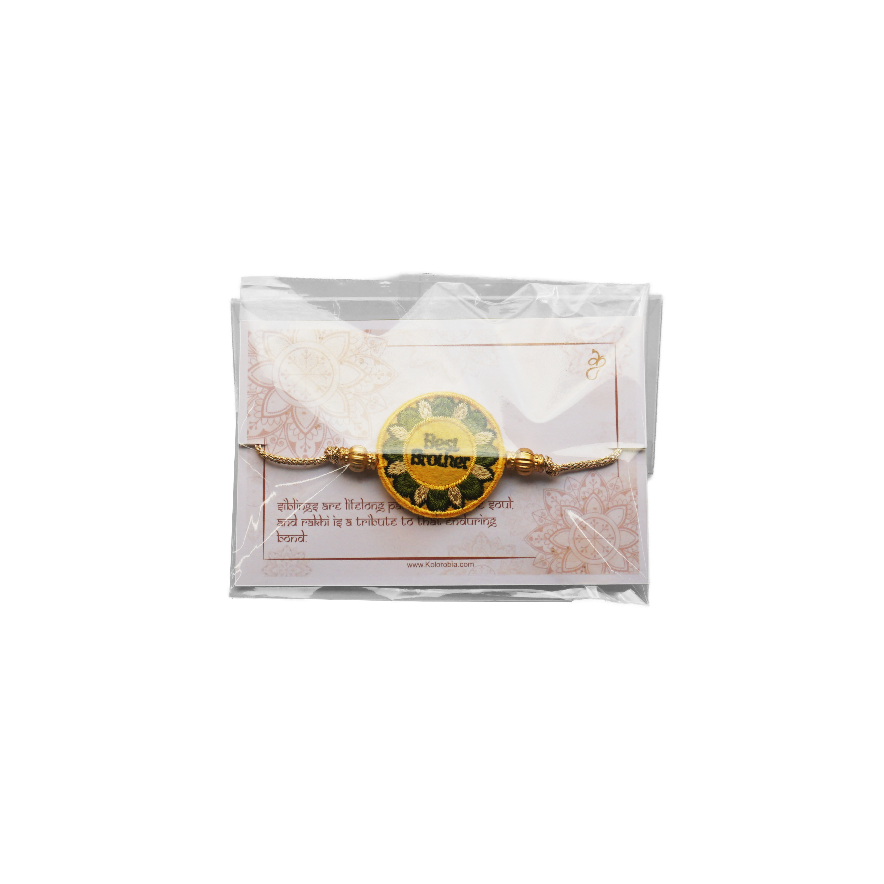 Embroidered Rakhi : Best Brother