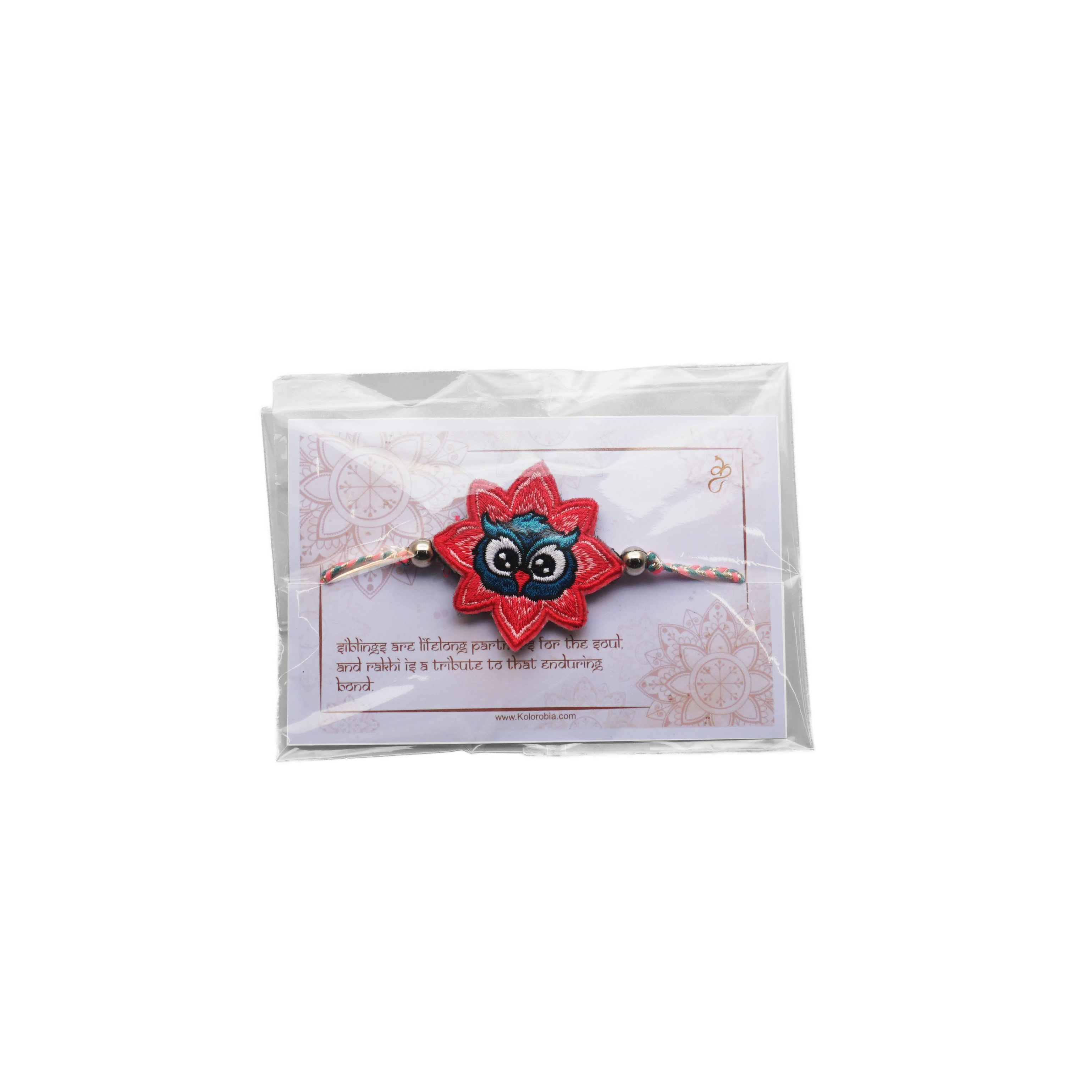Embroidered Rakhi : The Hoot One