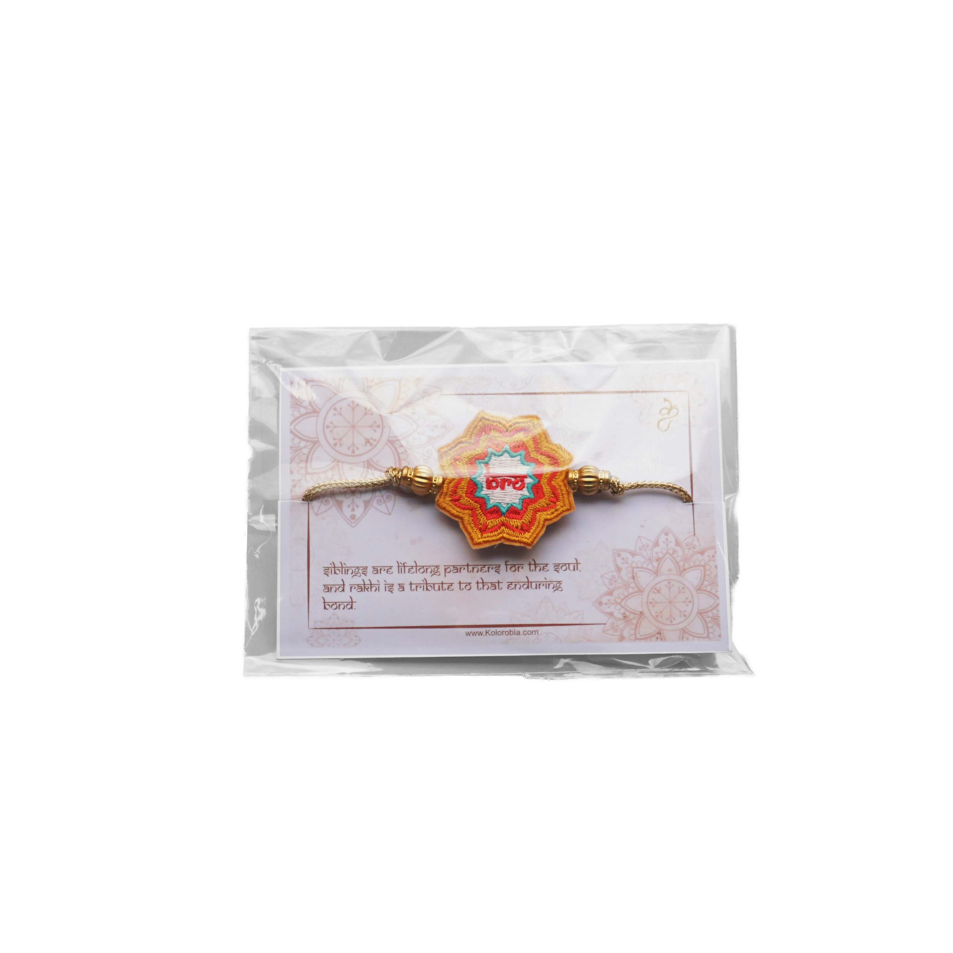Embroidered Rakhi : My Bro