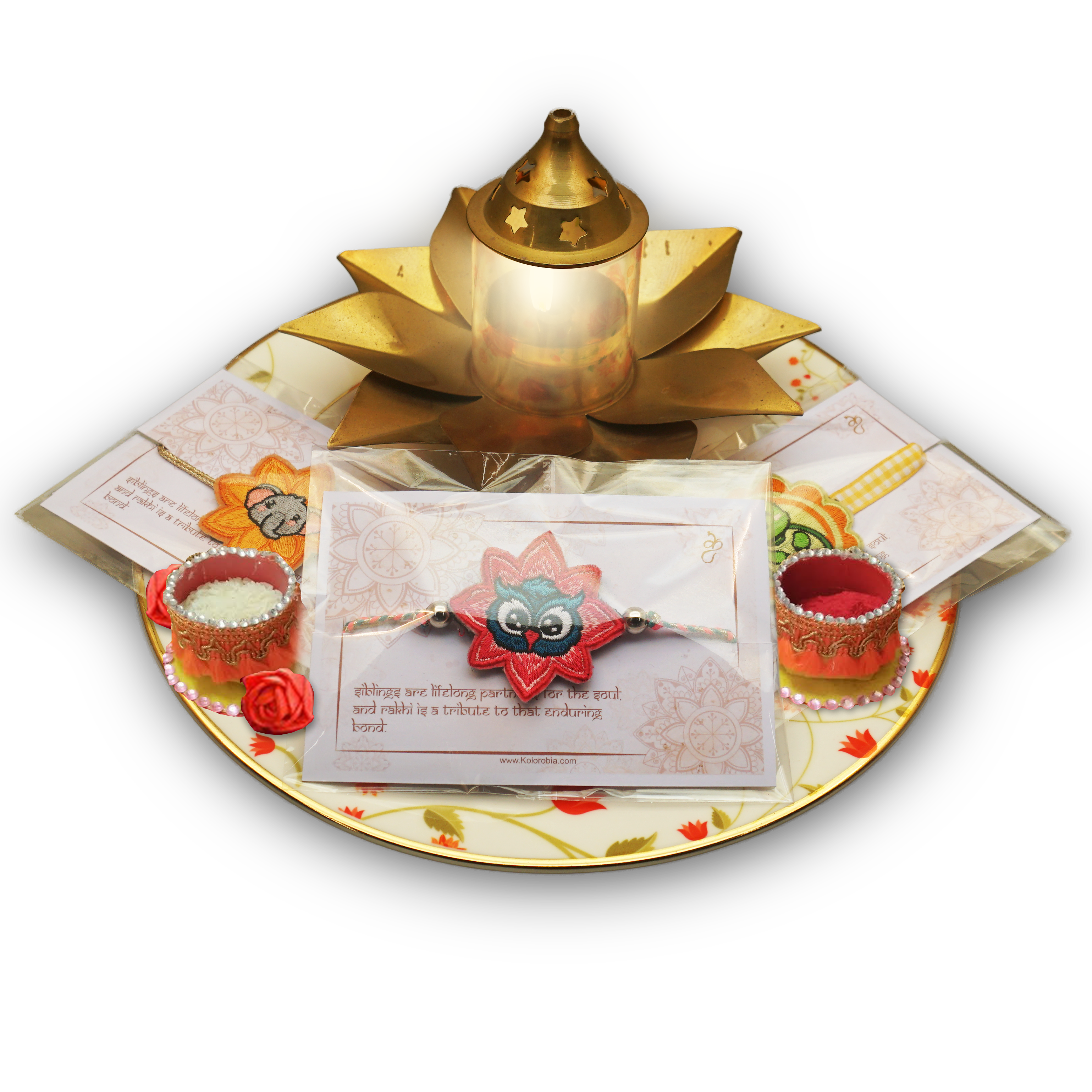 Embroidered Rakhi : The Hoot One