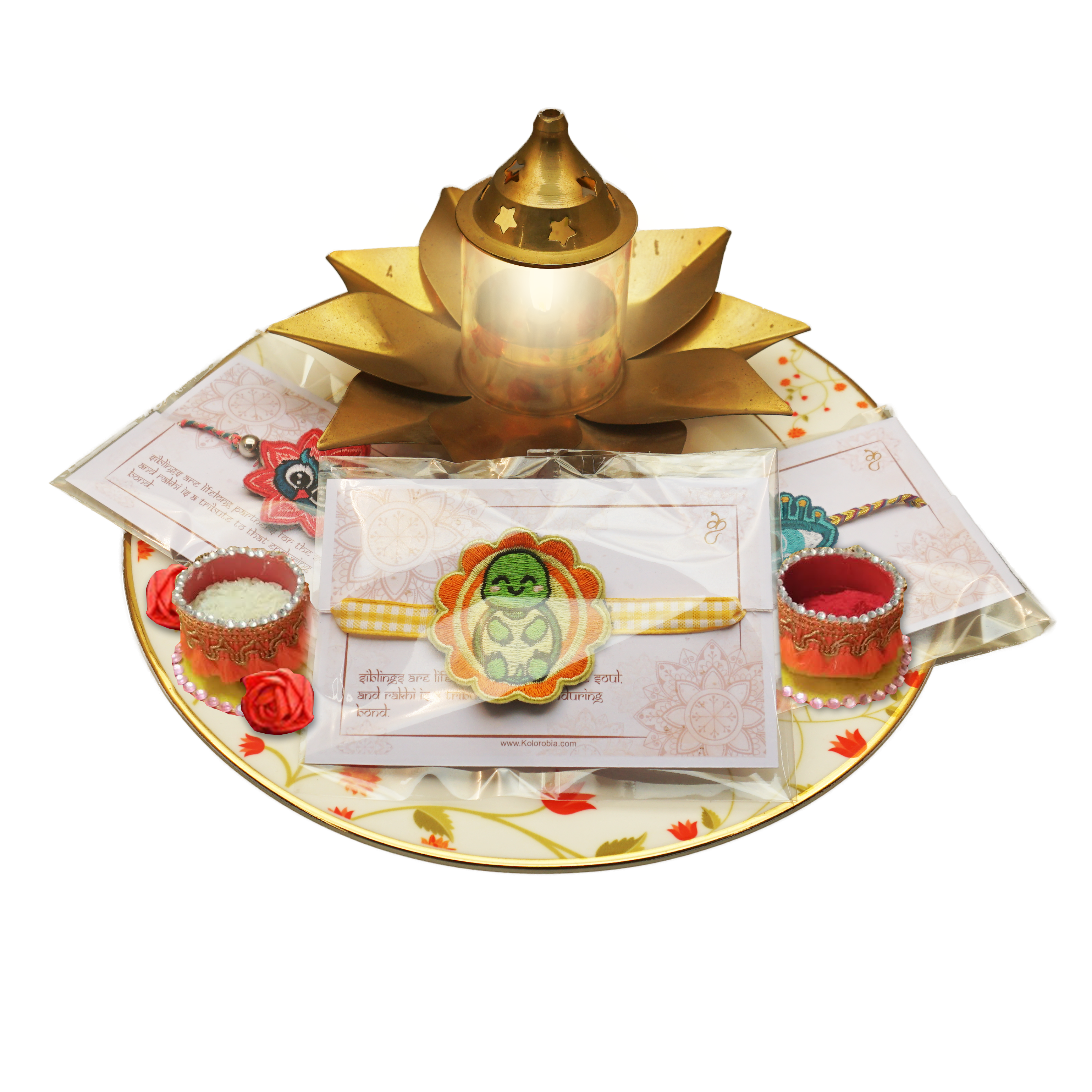 Embroidered Rakhi : The Calm One