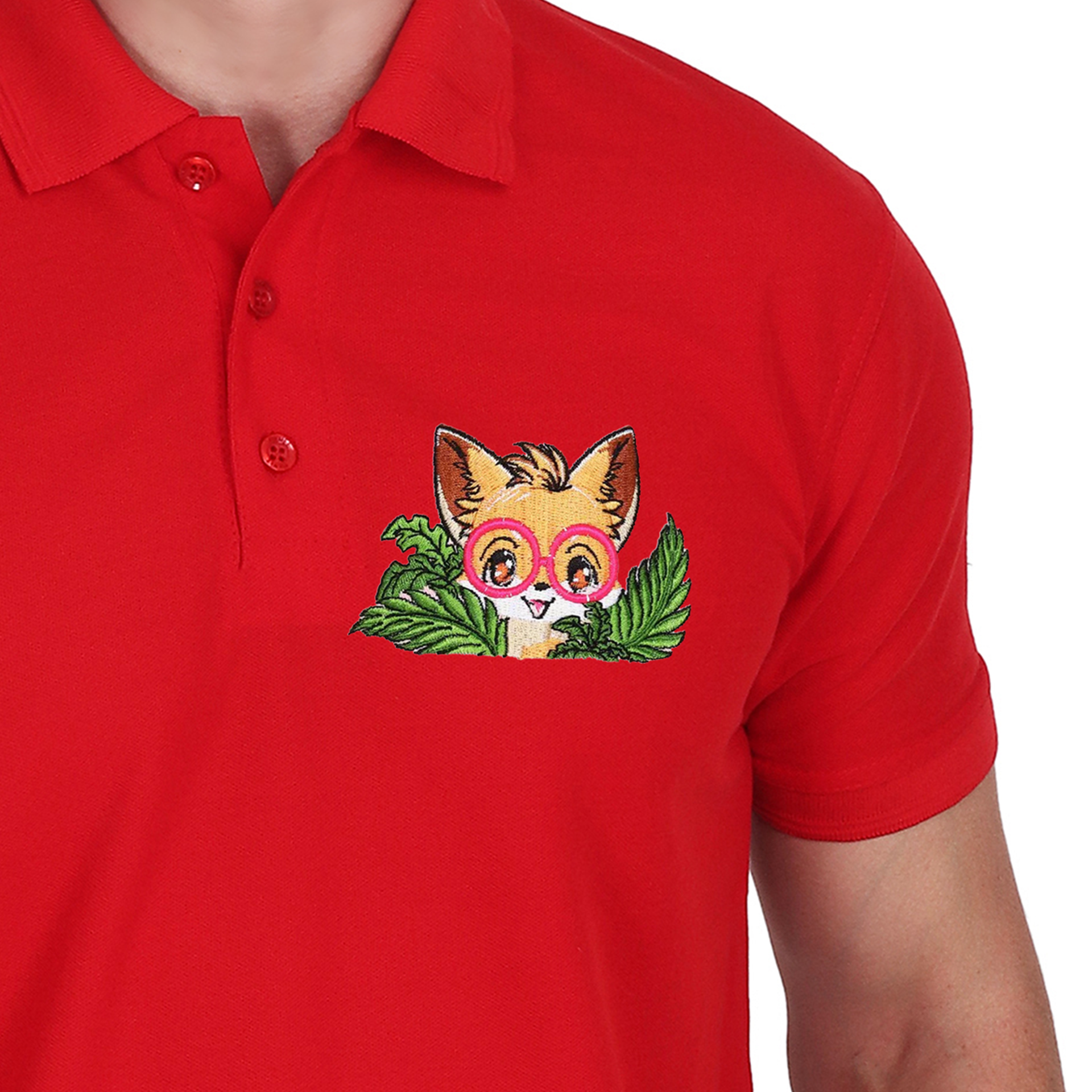 Embroidered T-Shirt - fox