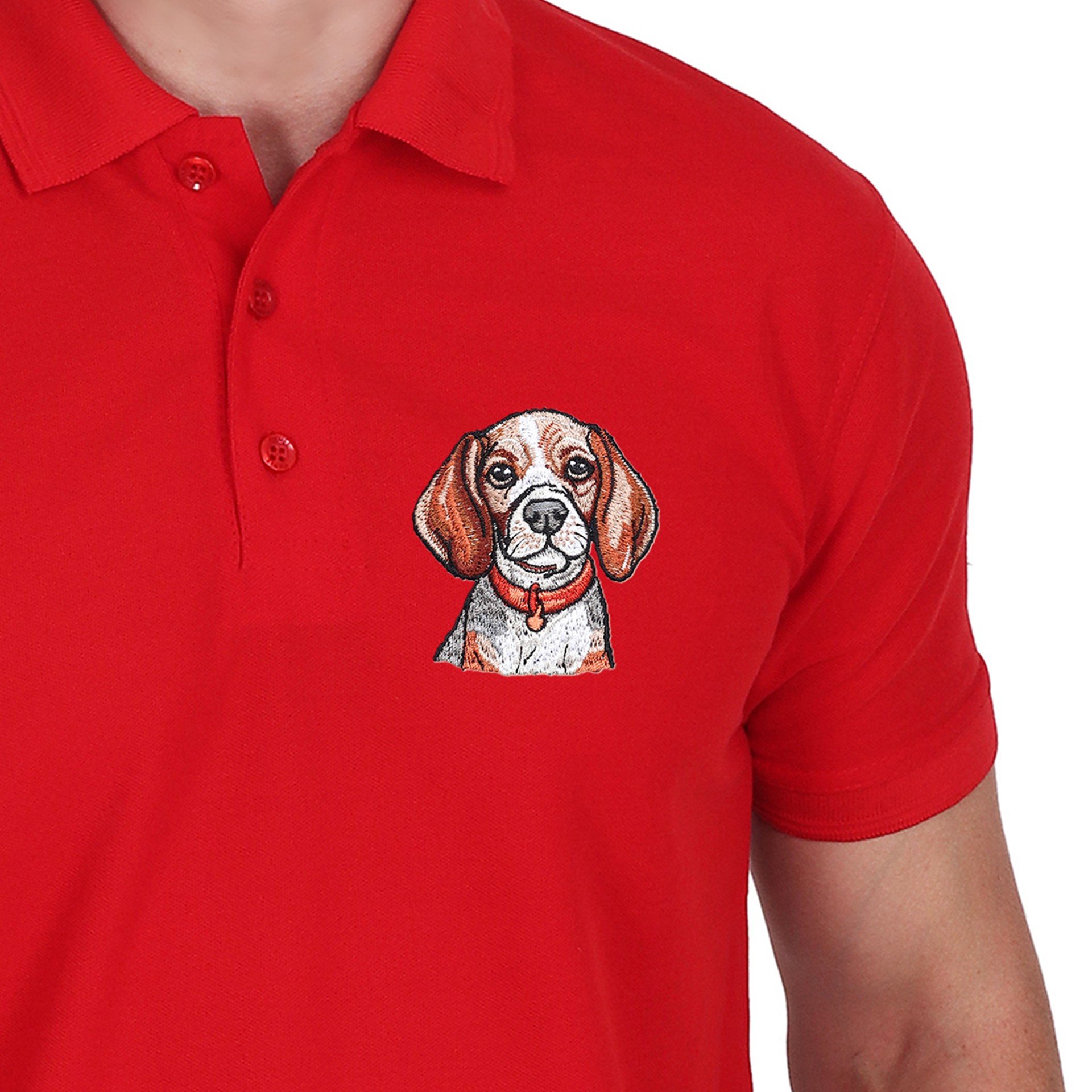 Embroidered T-Shirt - Hound Dog