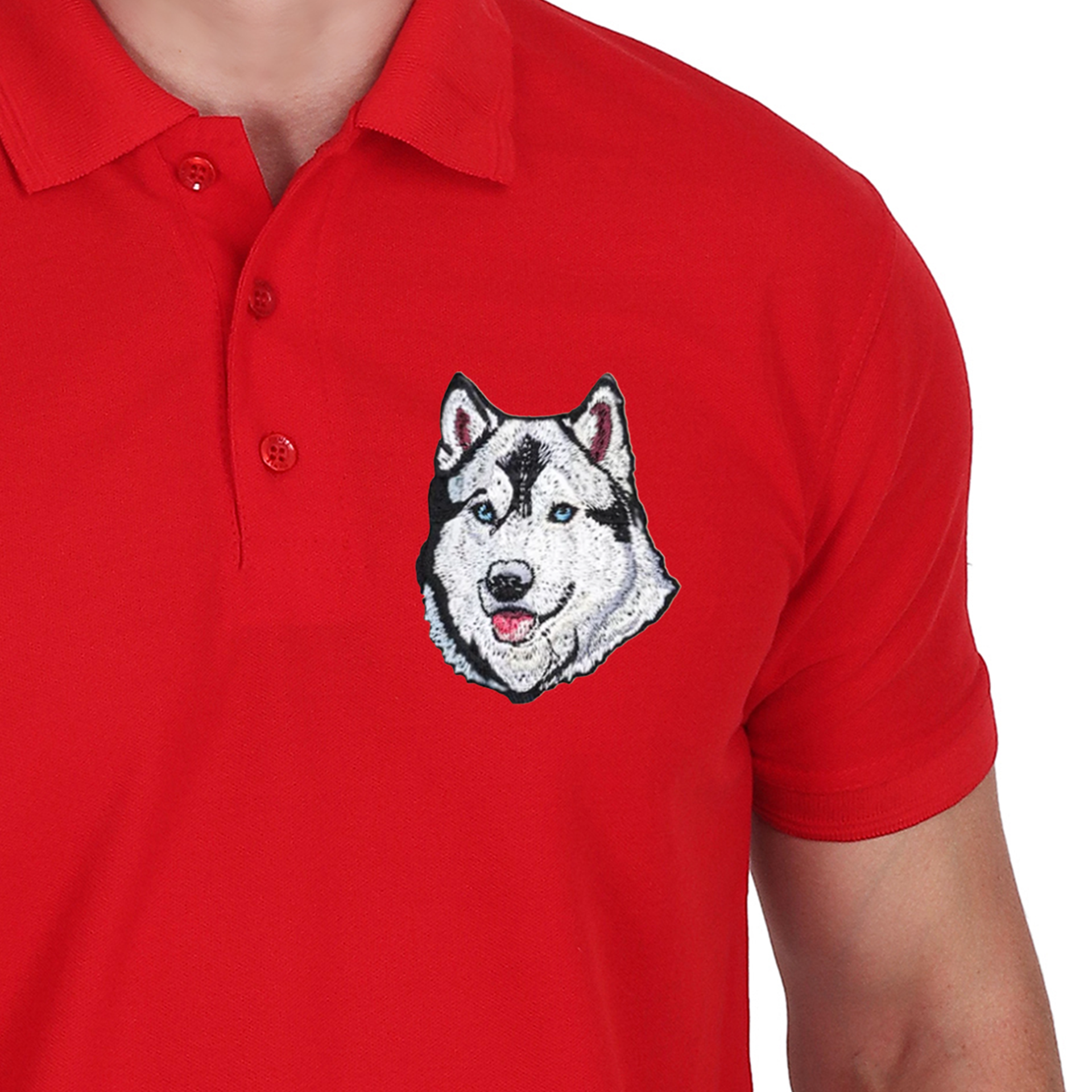 Embroidered T-Shirt - Hound Husky